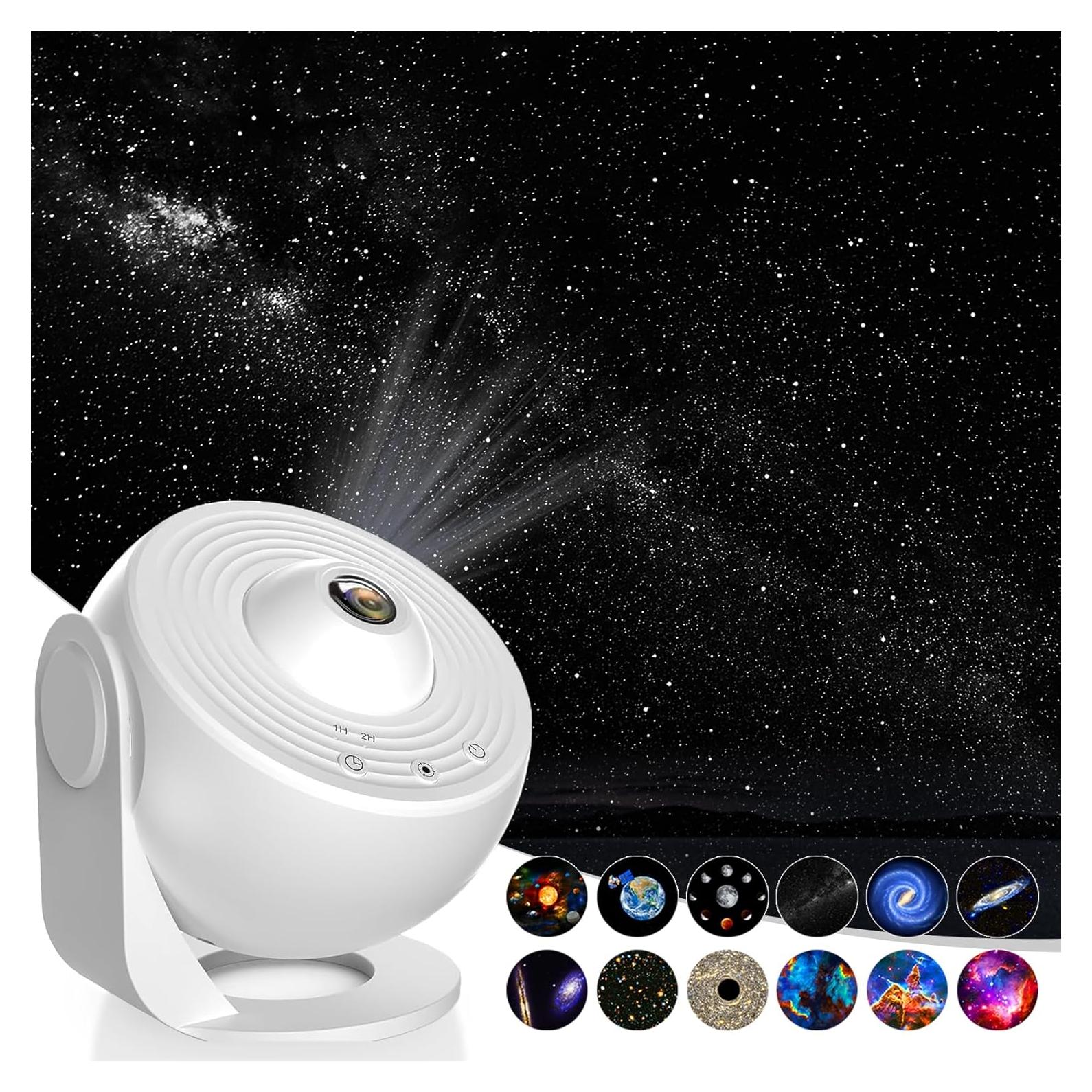 Proyector Estelar Syslux 4K con 12 Discos Galaxia HD