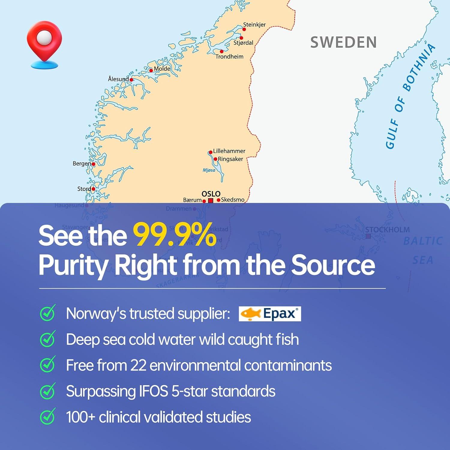 Aceite de Pescado Omega-3 TGN 1000mg - 600mg EPA y 300mg DHA