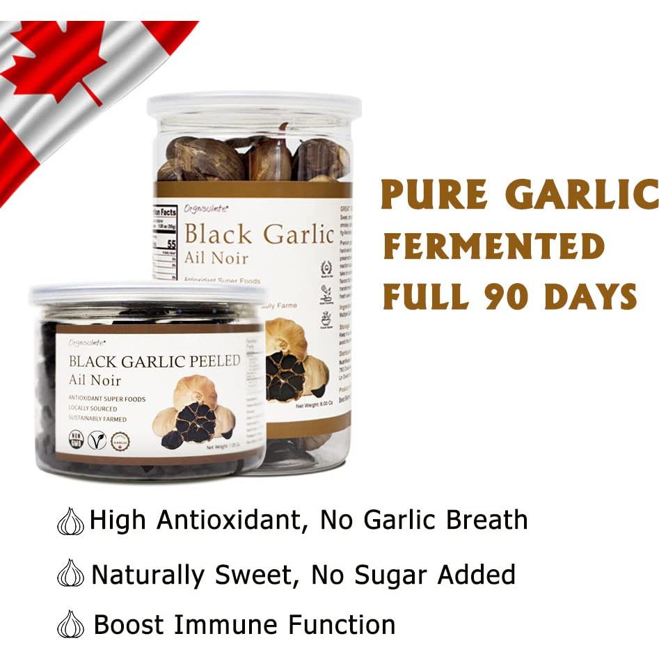 Ajo Negro Pelado Fermentado Orgnisulmte 200 g - Superalimento Gourmet