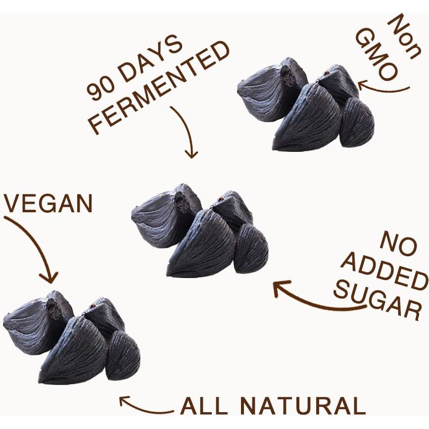 Ajo Negro Pelado Fermentado Orgnisulmte 200 g - Superalimento Gourmet