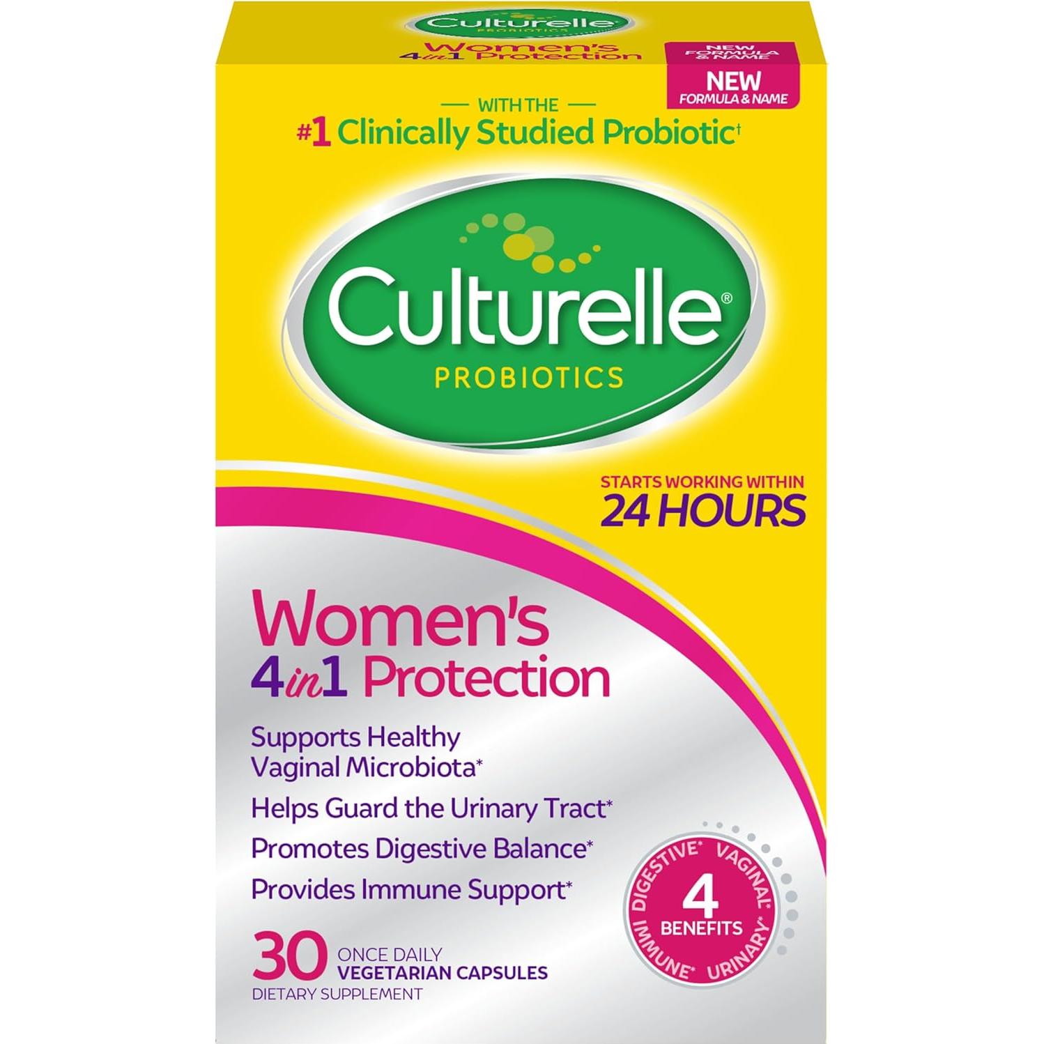 Culturelle Probioticos Defensa Inmunológica Niños y Mujeres 30 Comp