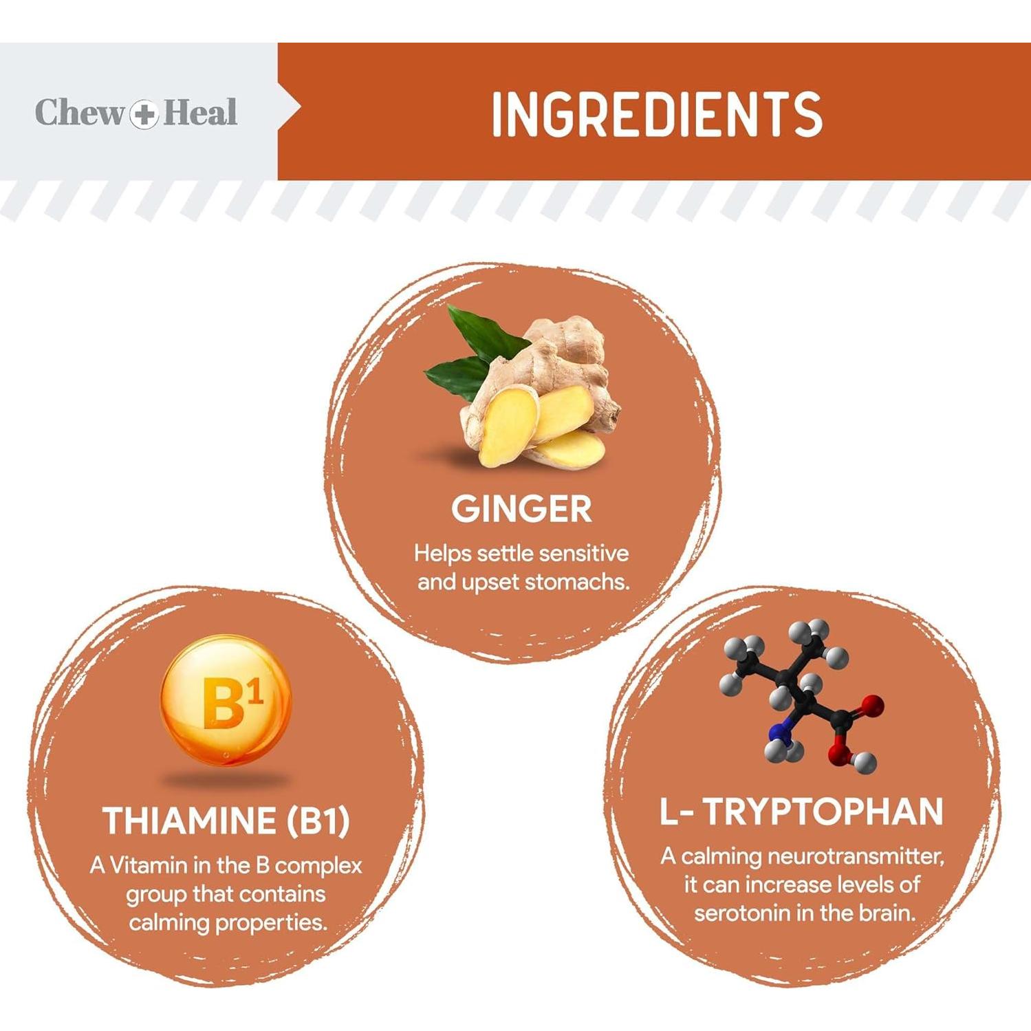 Masticables Calmantes para Perros Chew + Heal - 30 Unidades