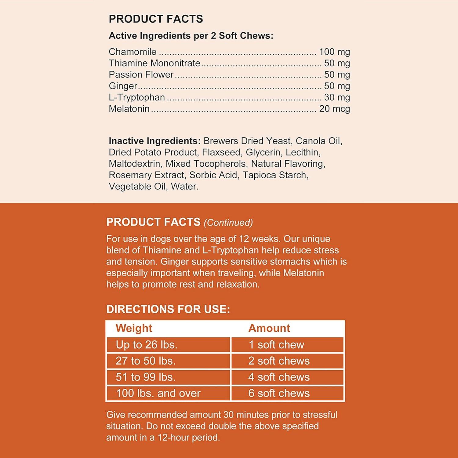 Masticables Calmantes para Perros Chew + Heal - 30 Unidades