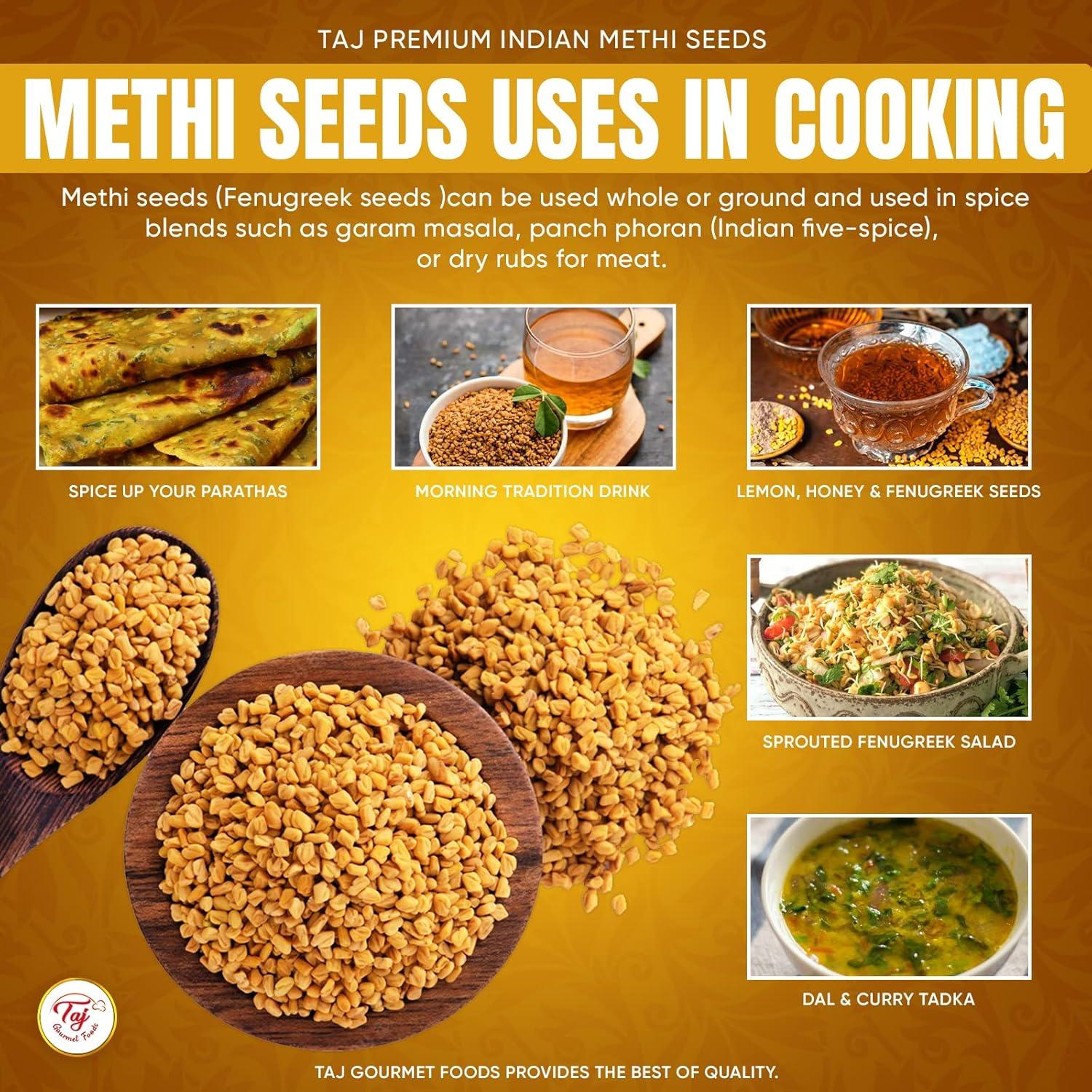 Semillas de Fenogreco TAJ 198.45g - Methi Premium Indias