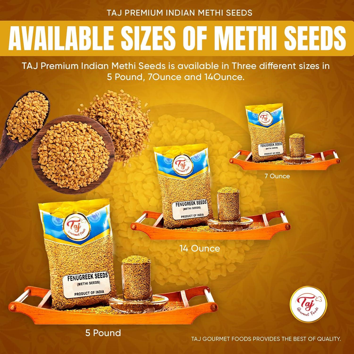 Semillas de Fenogreco TAJ 198.45g - Methi Premium Indias