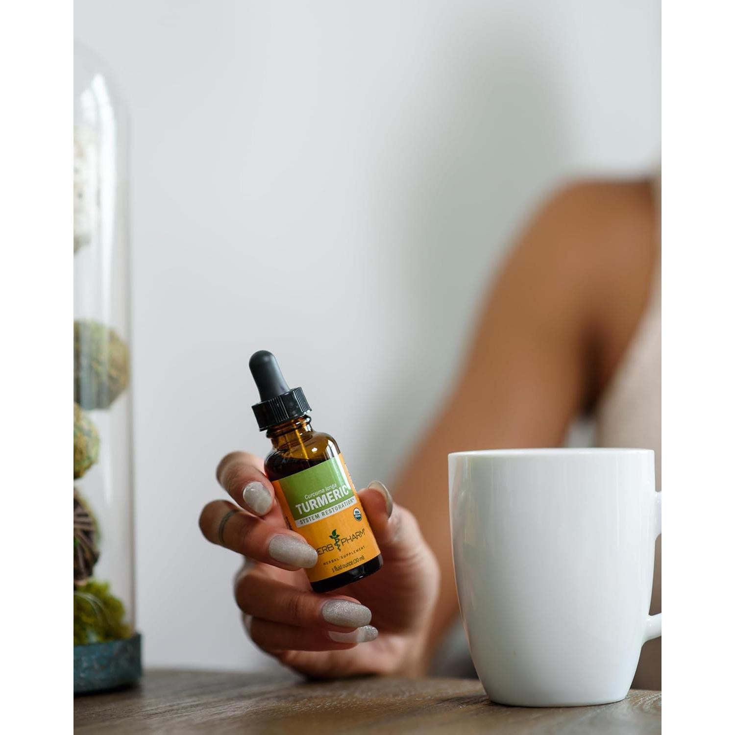 Extracto de raíz de cúrcuma orgánica Herb Pharm 28.35 g