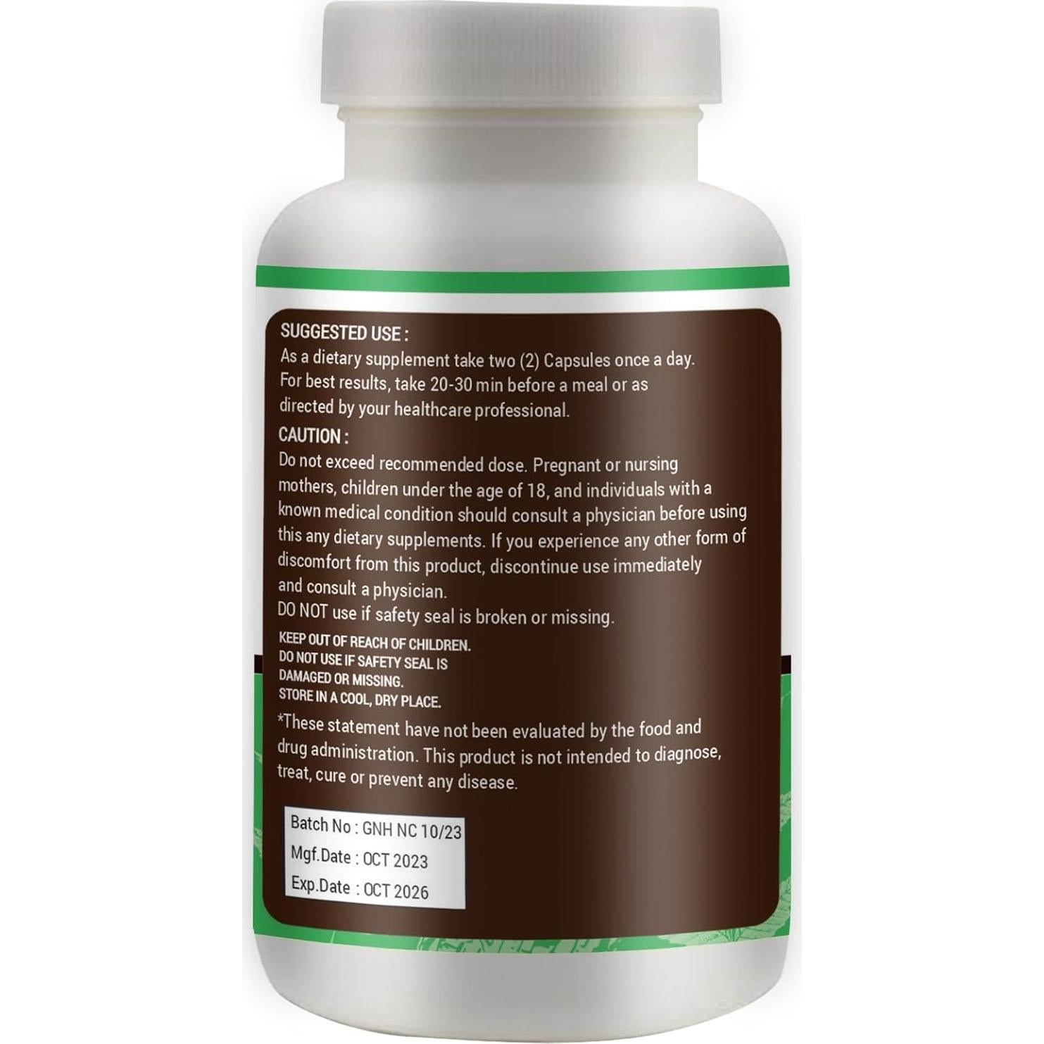 Complejo Triple de Neem Genius Nature - 180 Cápsulas 1000mg