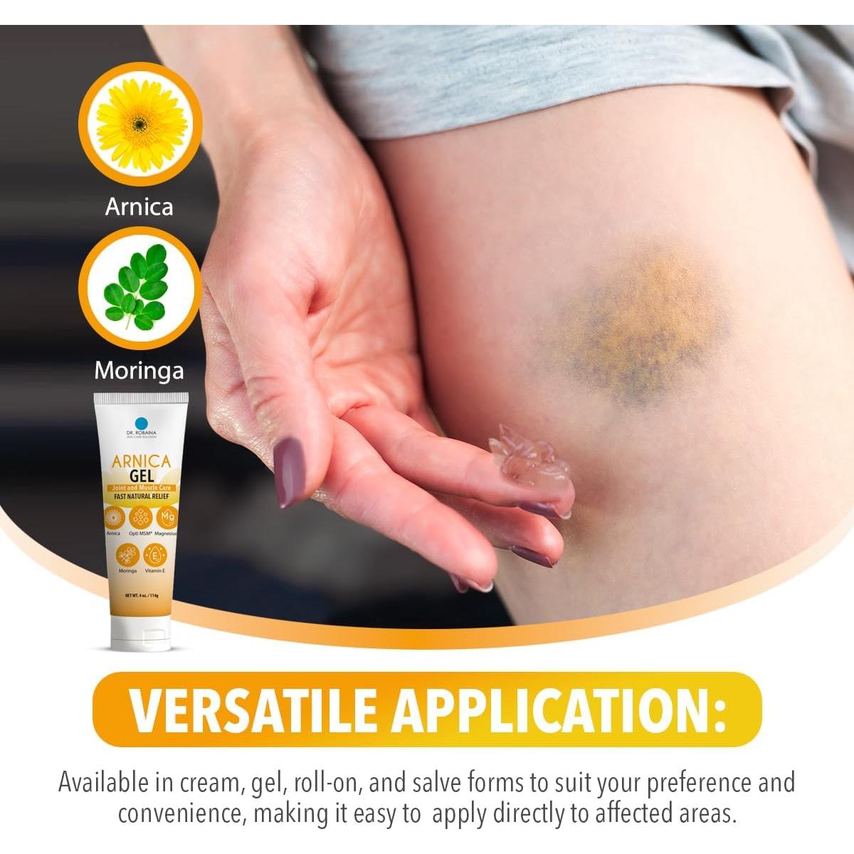 Gel de Árnica Dr. Robaina 113.4 g - Sin fragancia, rápido absorbente