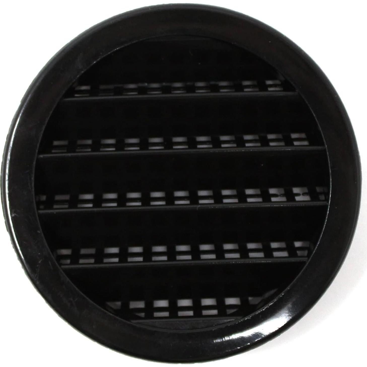 Rejilla de Ventilación Redonda 2" Negro JSP para Reptiles - 3 Unidades