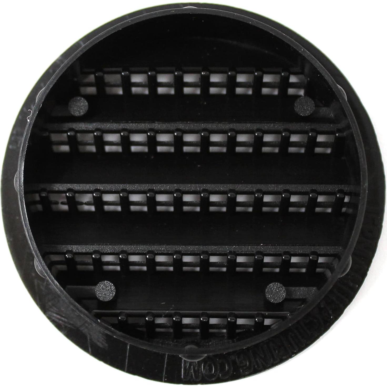 Rejilla de Ventilación Redonda 2" Negro JSP para Reptiles - 3 Unidades