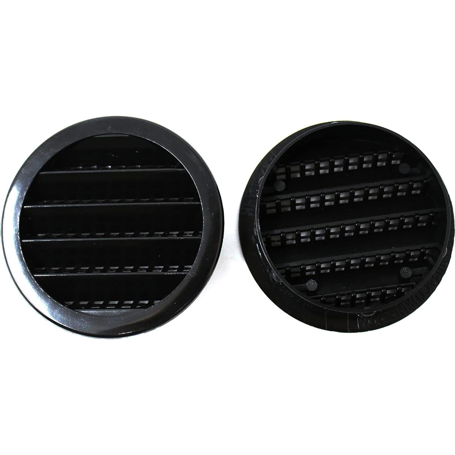 Rejilla de Ventilación Redonda 2" Negro JSP para Reptiles - 3 Unidades