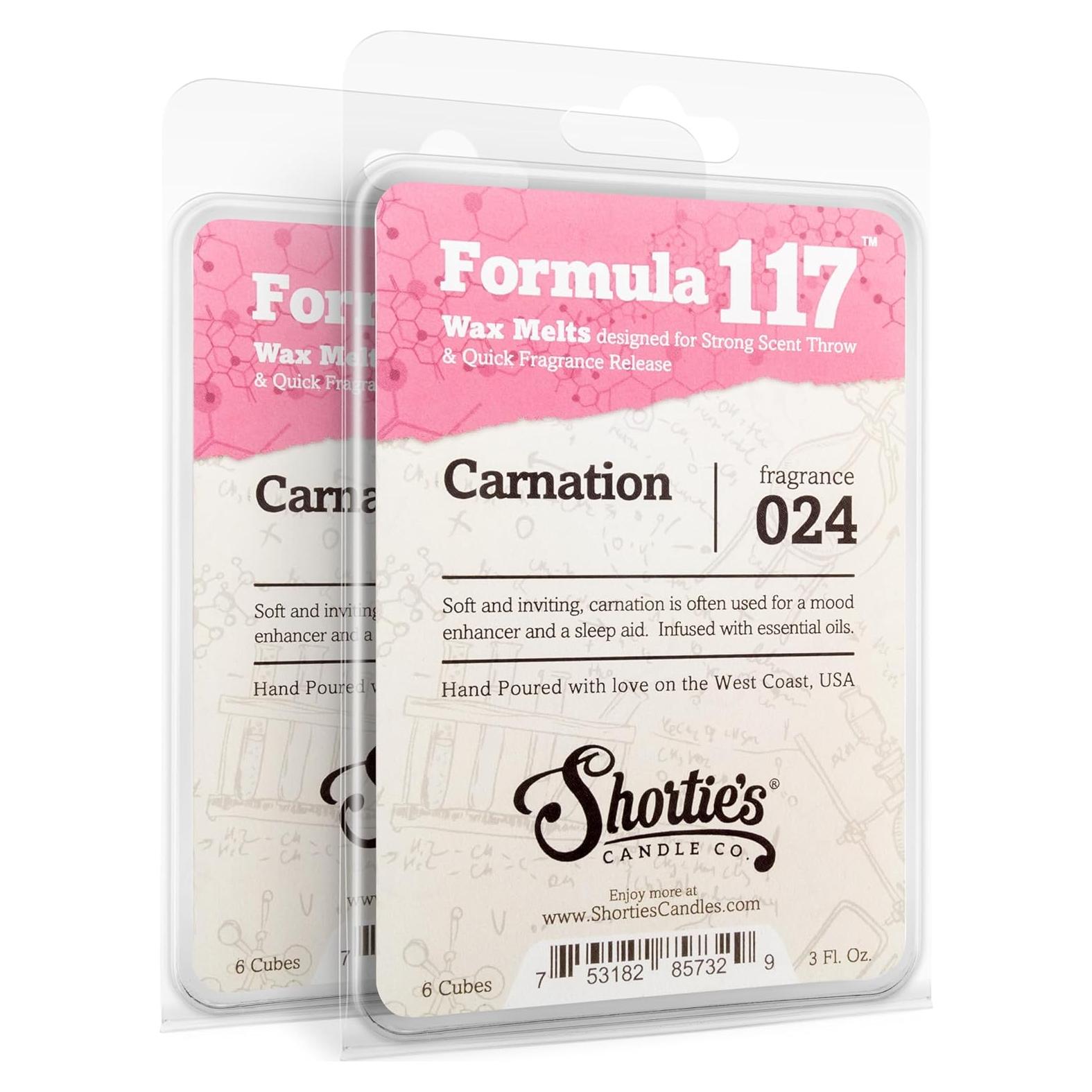 Cera Aromatizante Clavel Shortie's Candle 170 Gr. - 2 Piezas