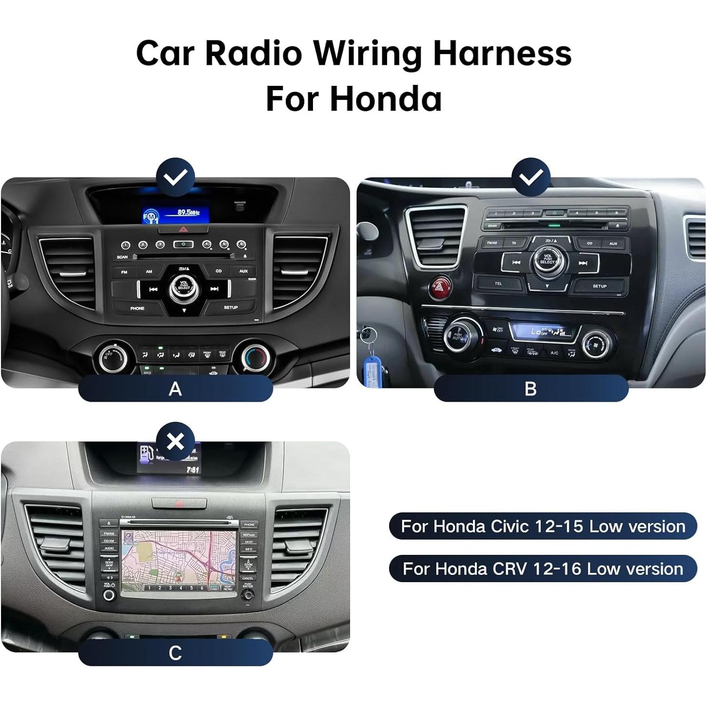 Arnés de Cable de Radio Honda CRV 2012-2016 16 Pines Canbus