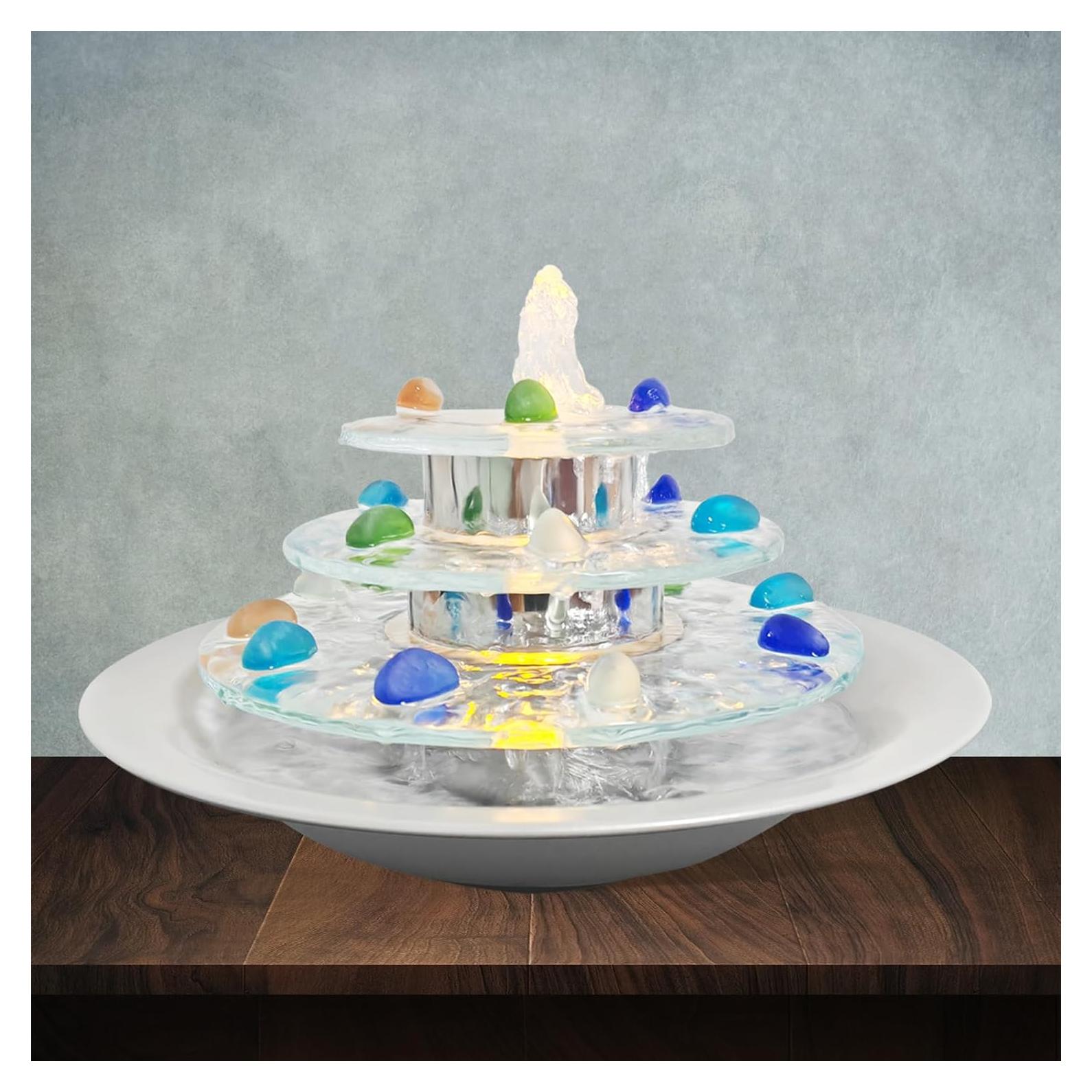 Fuente de Mesa Zen Pamopamo 3 Niveles con Luz LED