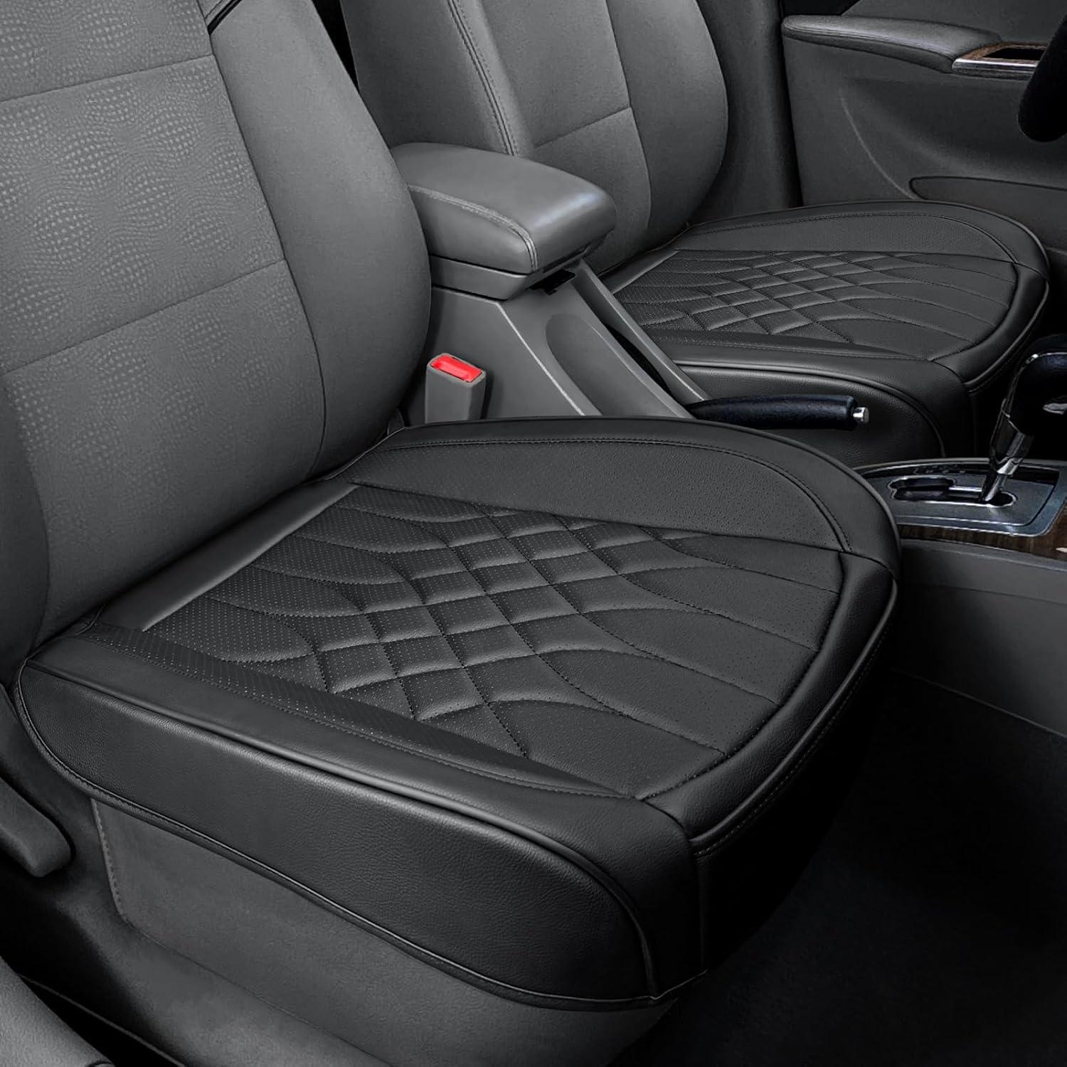 Funda de Asiento de Coche BOPUOVRE Negra Antideslizante y a Prueba de Agua