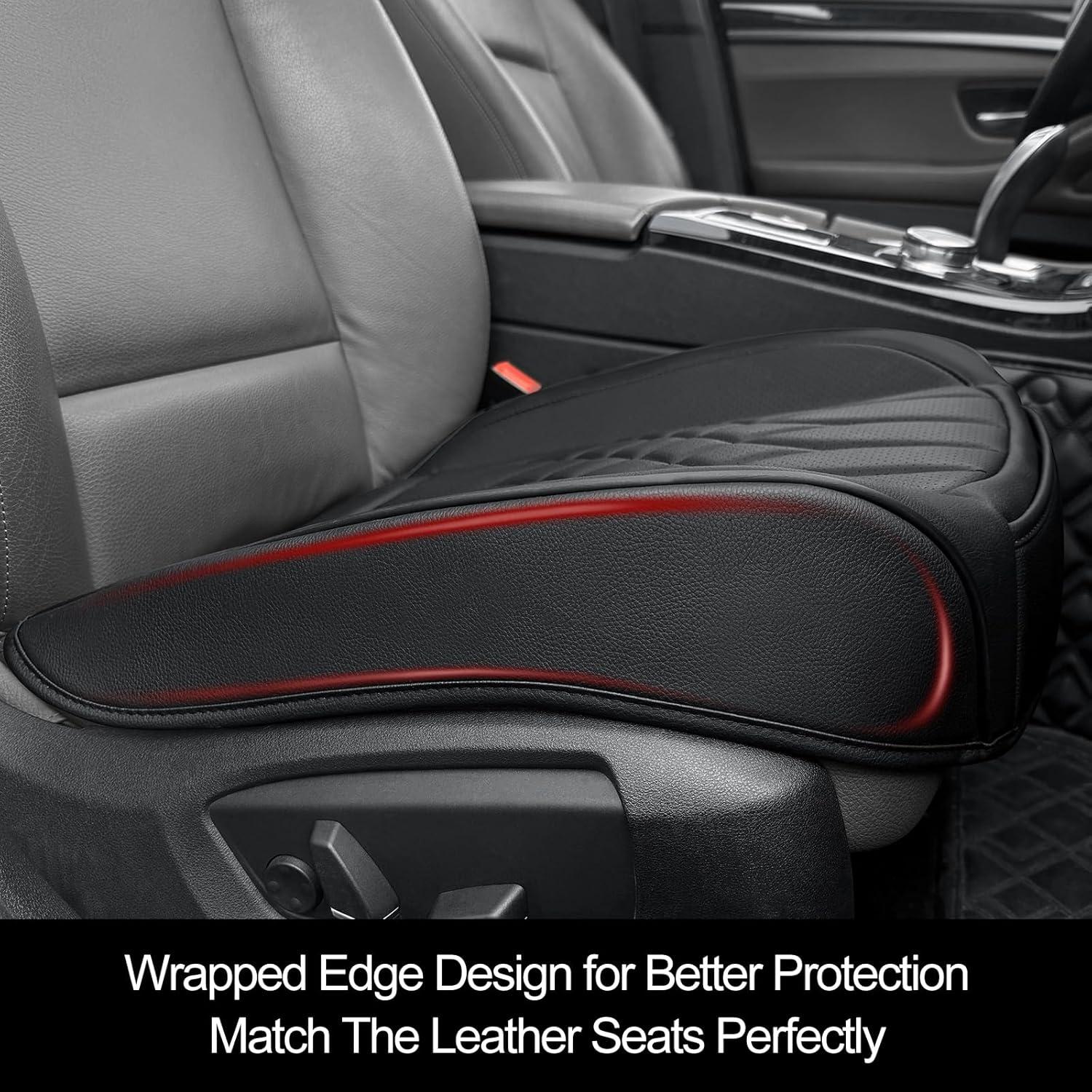 Funda de Asiento de Coche BOPUOVRE Negra Antideslizante y a Prueba de Agua