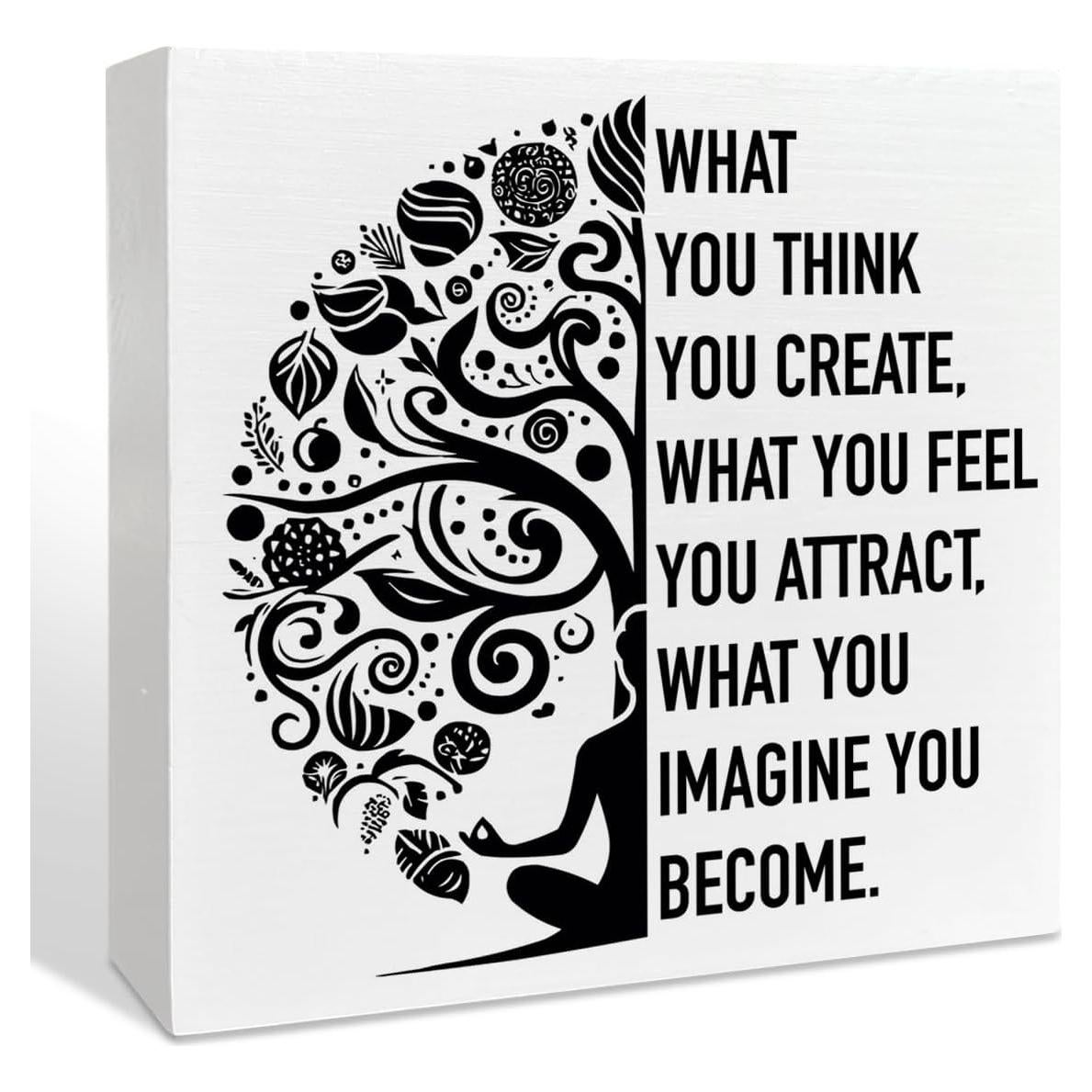 Caja de Madera Decorativa NKBINLILI para Meditación 12.7cm