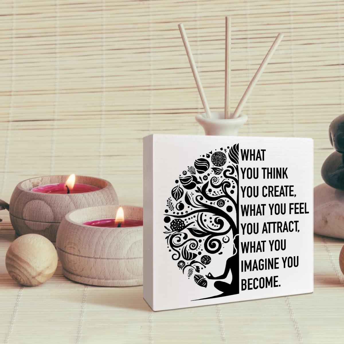 Caja de Madera Decorativa NKBINLILI para Meditación 12.7cm