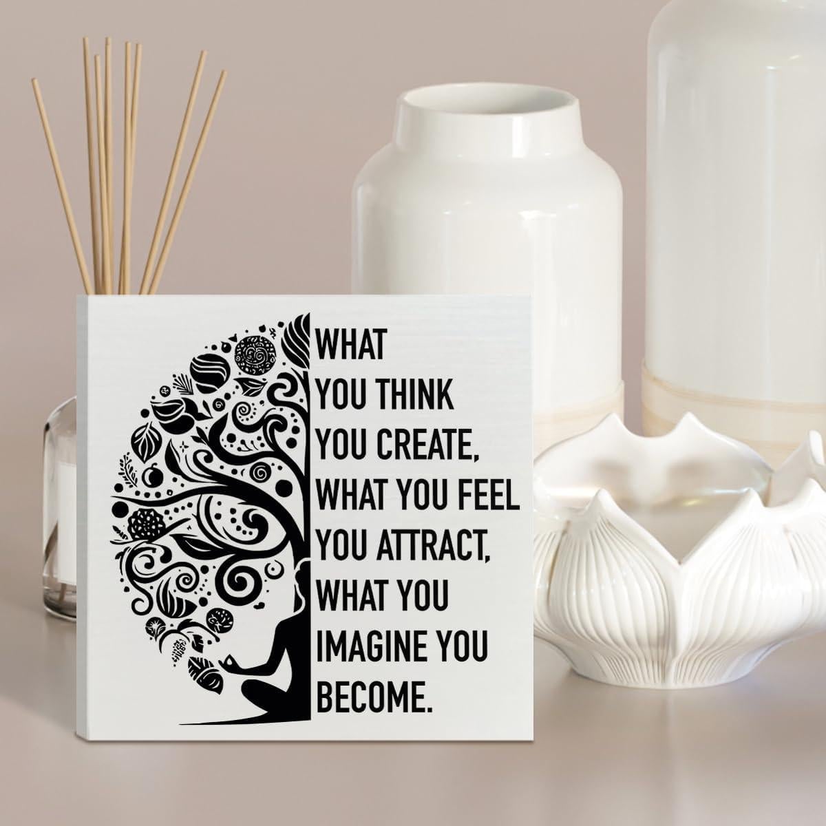 Caja de Madera Decorativa NKBINLILI para Meditación 12.7cm