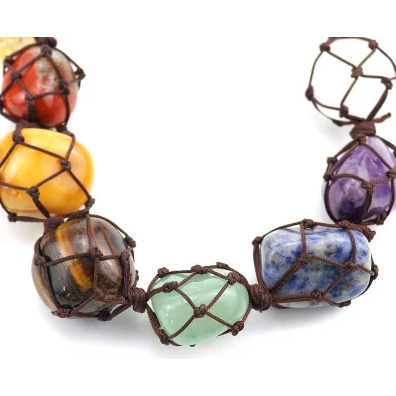 Árbol de la Vida 7 Piedras Chakra Fmelut 4.5 cm Decoración