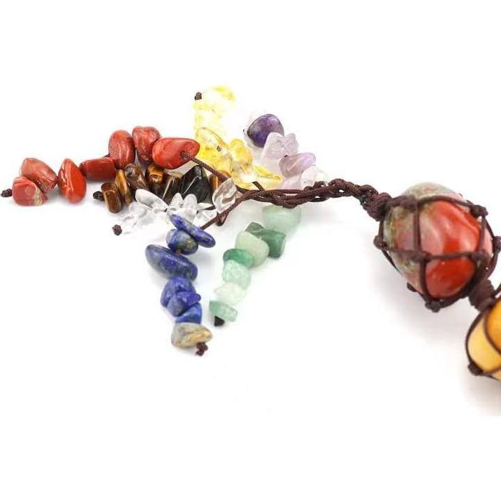 Árbol de la Vida 7 Piedras Chakra Fmelut 4.5 cm Decoración