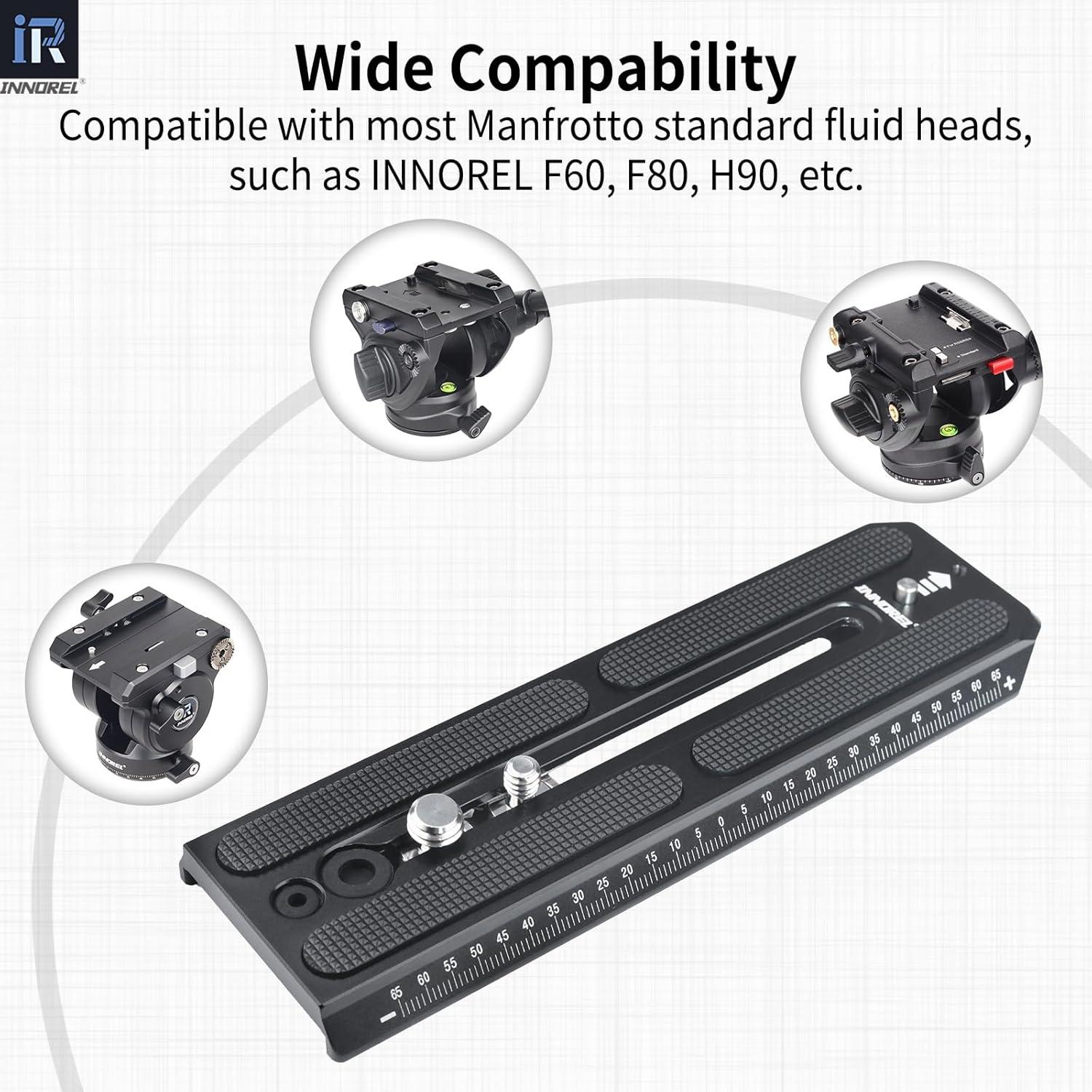 Placa de Liberación Rápida Innorel QV160 50mm para Cámara