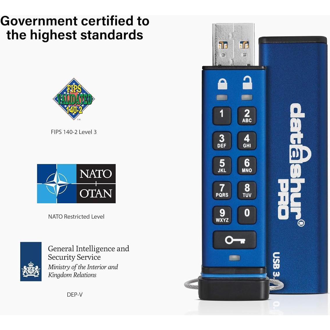 iStorage datAshur PRO 8 GB | Memoria USB Encriptada