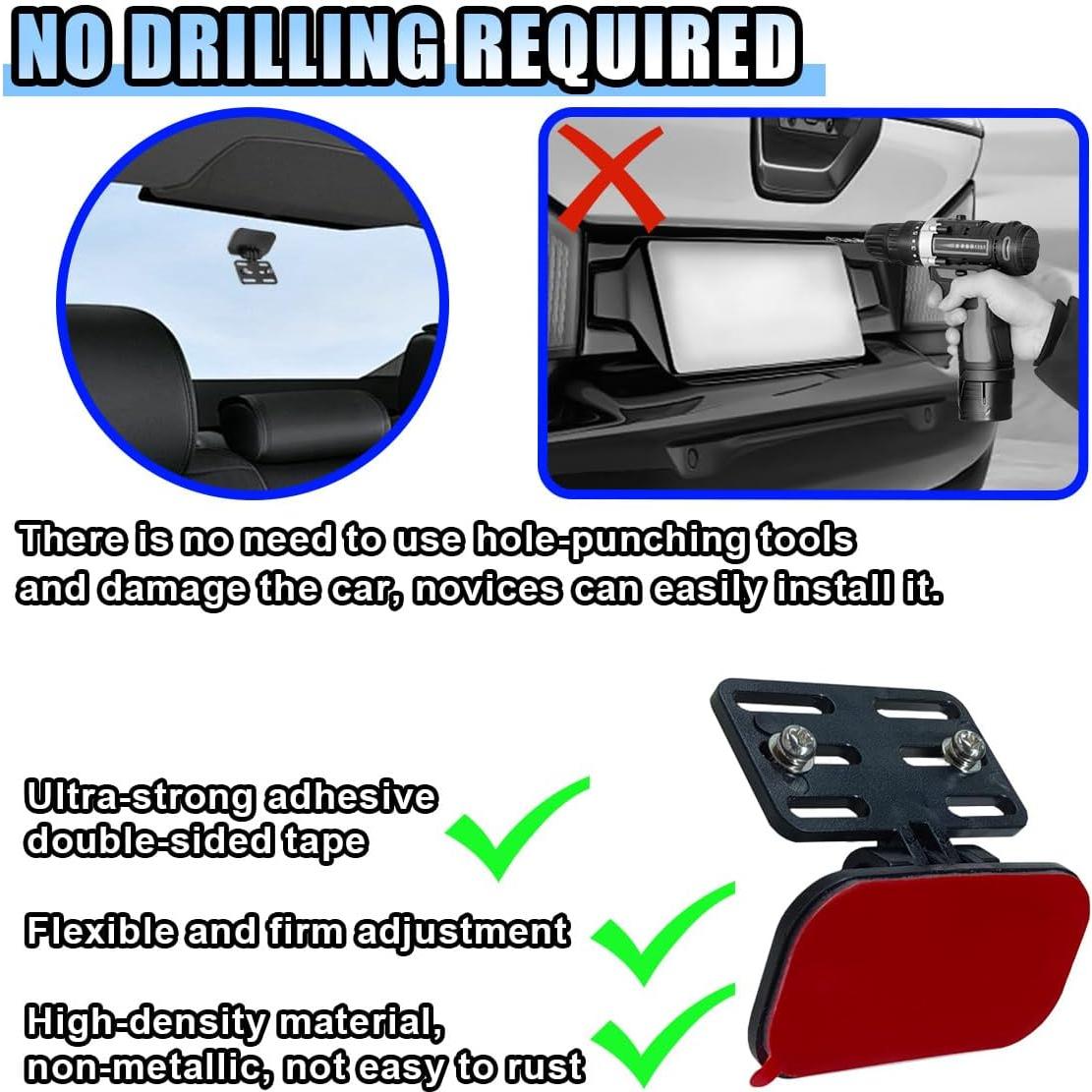 Soporte de Cámara Trasera para Coche BDZMC - 2 Juegos Ajustables