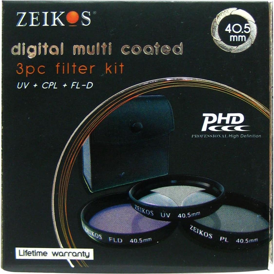 Kit de Filtros Zeikos 40.5mm UV-CPL-FLD 3 Piezas