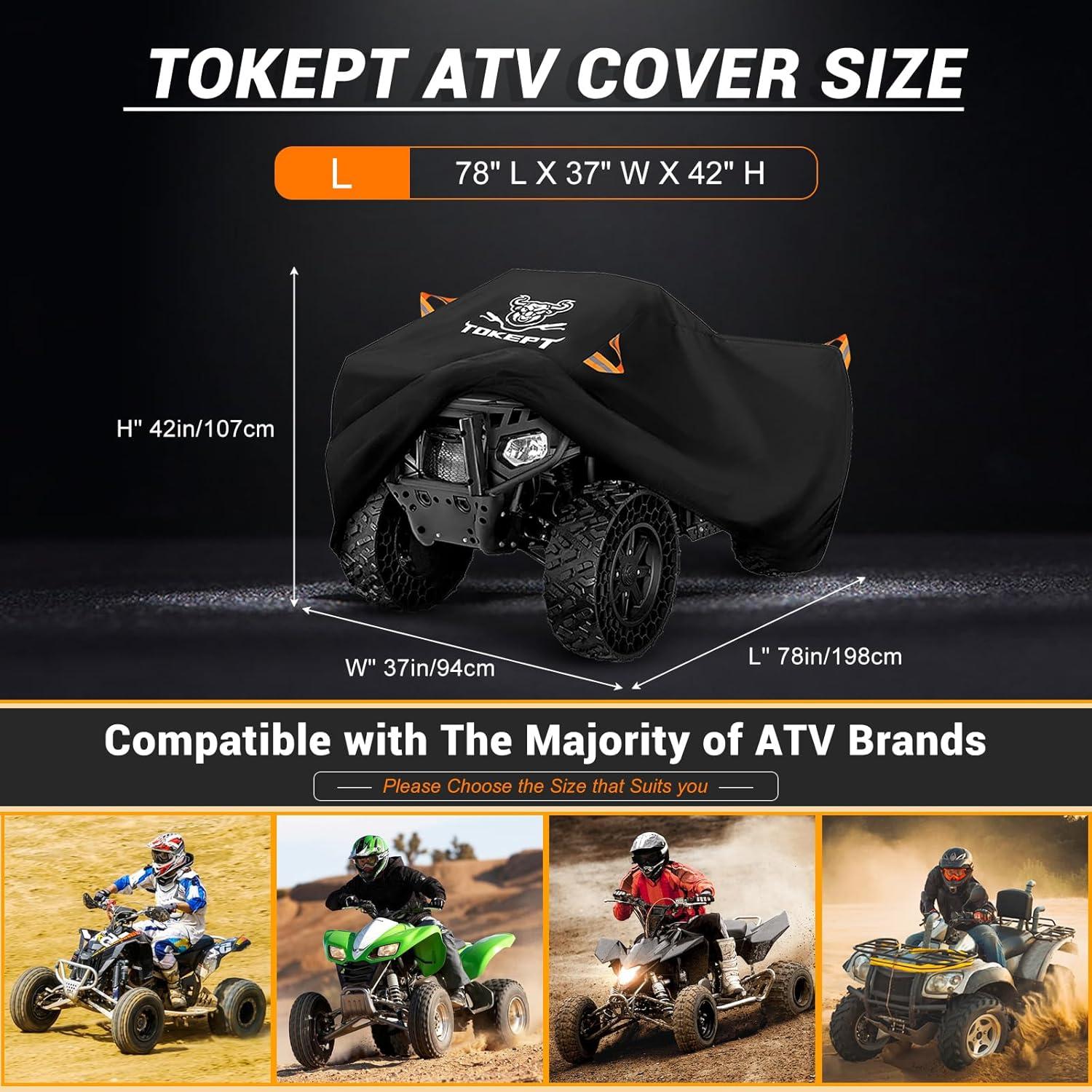 Cubierta ATV Tokept TOP20160 Impermeable Universal 198x94x107cm