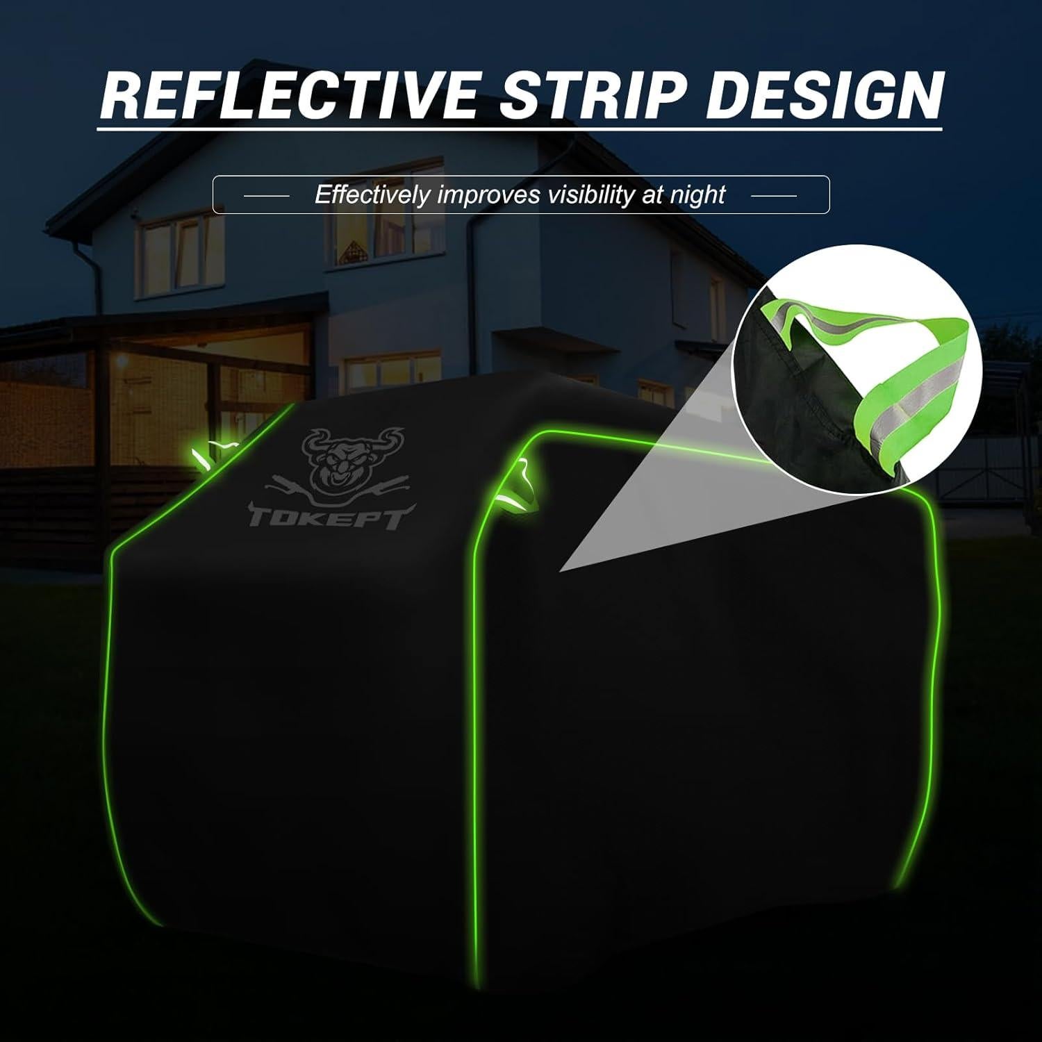 Cubierta ATV Impermeable Tokept M 148x86x99cm Negro