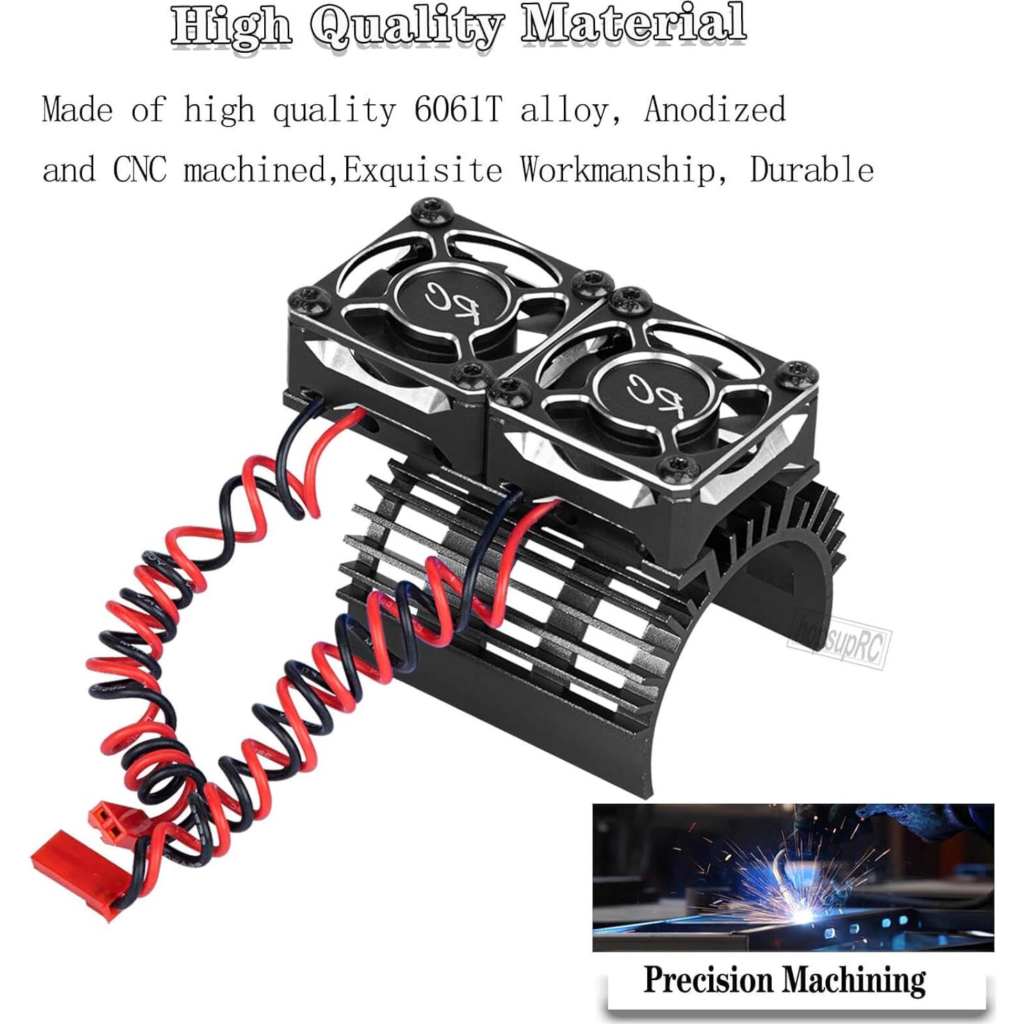 Ventilador de Enfriamiento RC Hops Up 40mm 1/8 Motor Sin Escobillas