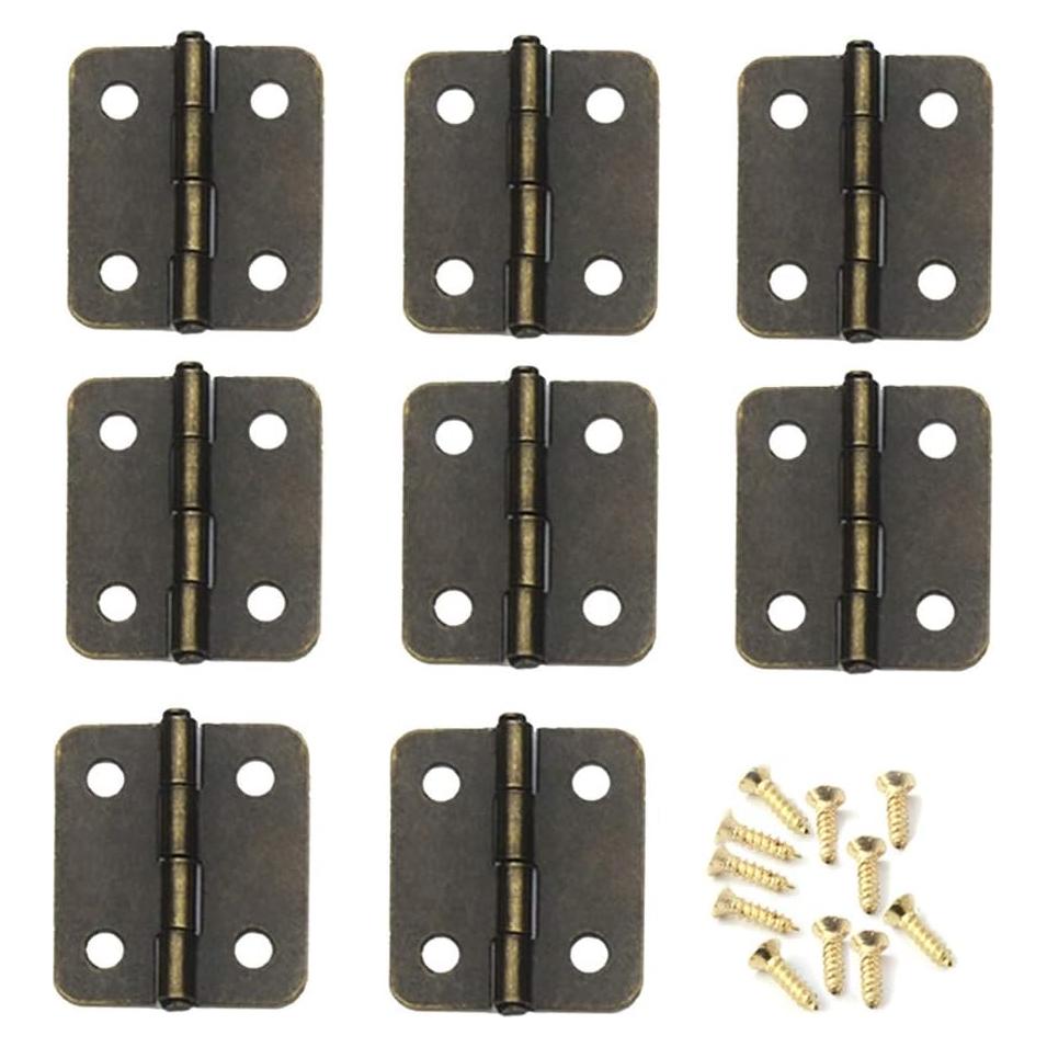 Bisagras Miniatura Healifty 20pcs Bronce 1.78x1.57cm DIY