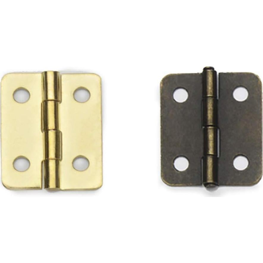 Bisagras Miniatura Healifty 20pcs Bronce 1.78x1.57cm DIY