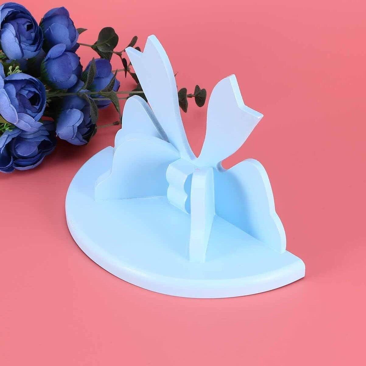 Estante Flotante de Madera DOITOOL Azul 19.8x12.4 cm