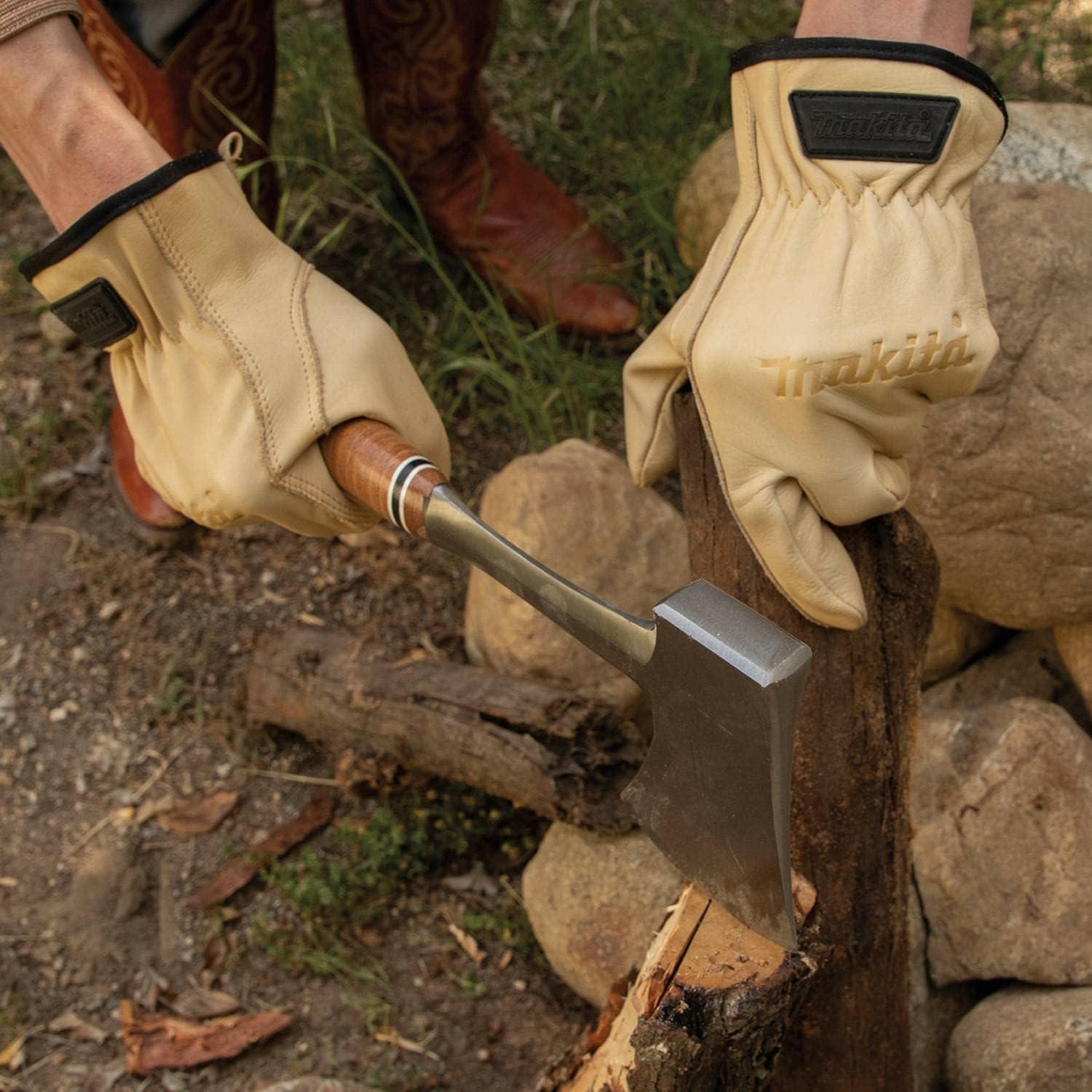 Guantes de Conductor de Cuero Genuino Makita T-04204 XL