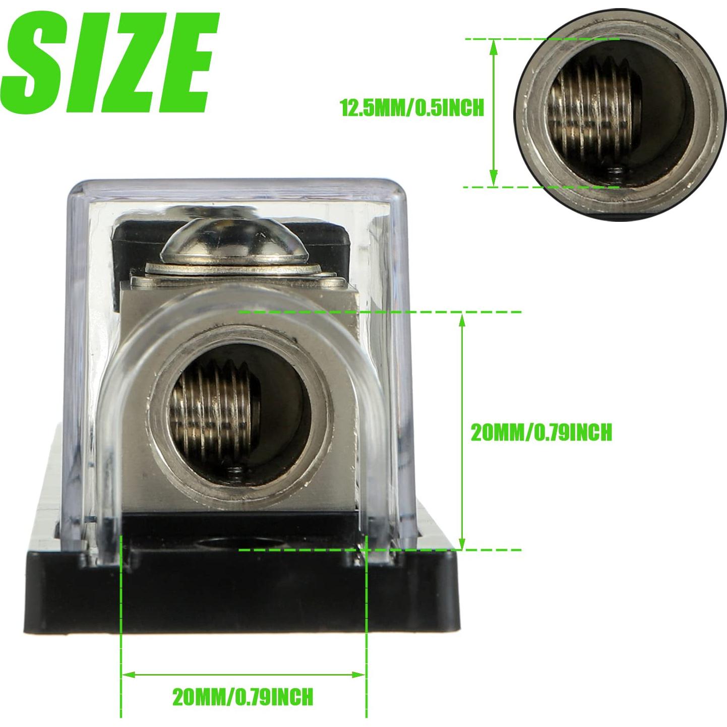 Soporte de Fusible ANL Inline SIGANDG 100A para 0/2/4 AWG