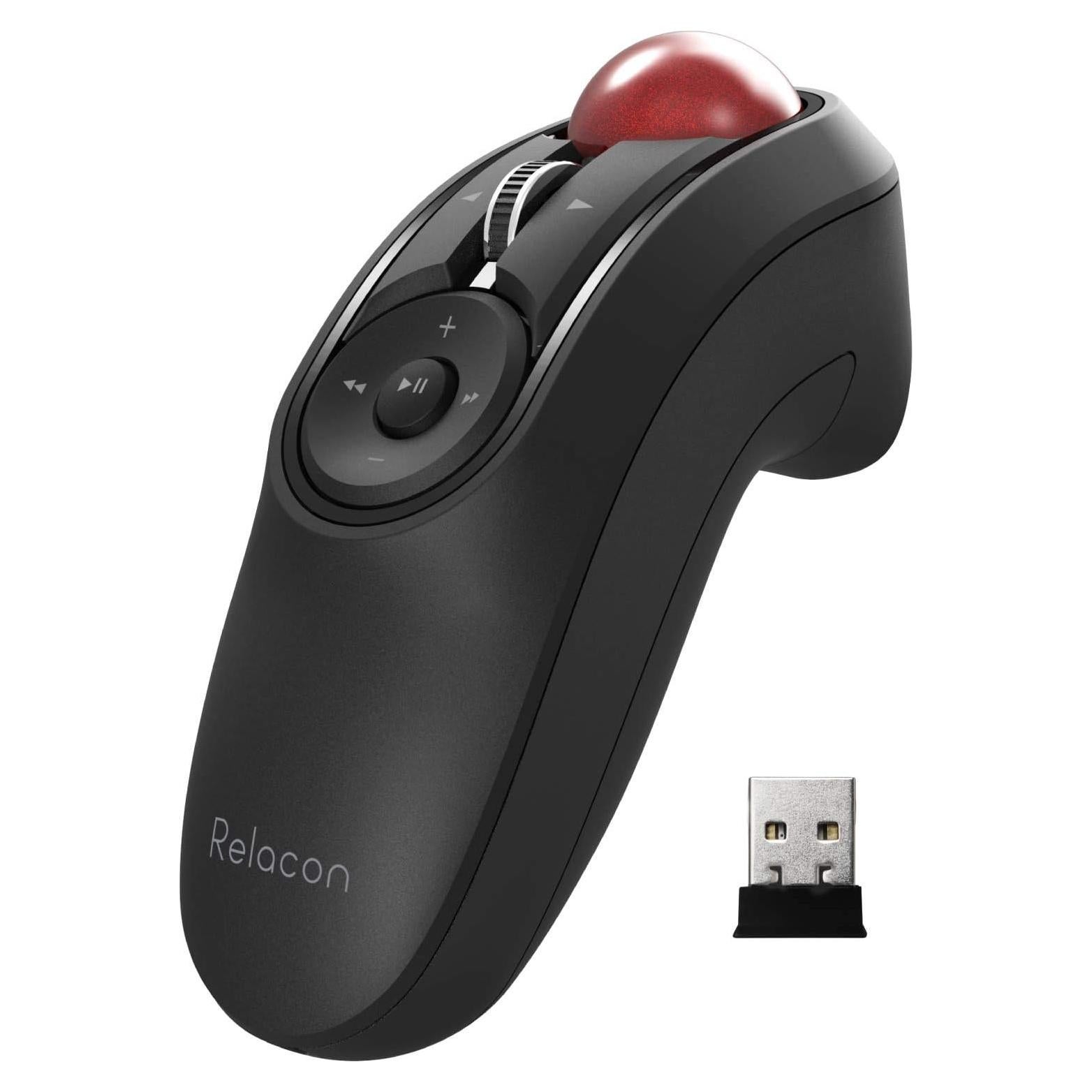 Ratón Trackball ELECOM Relacon Inalámbrico 2.4GHz Ergonómico