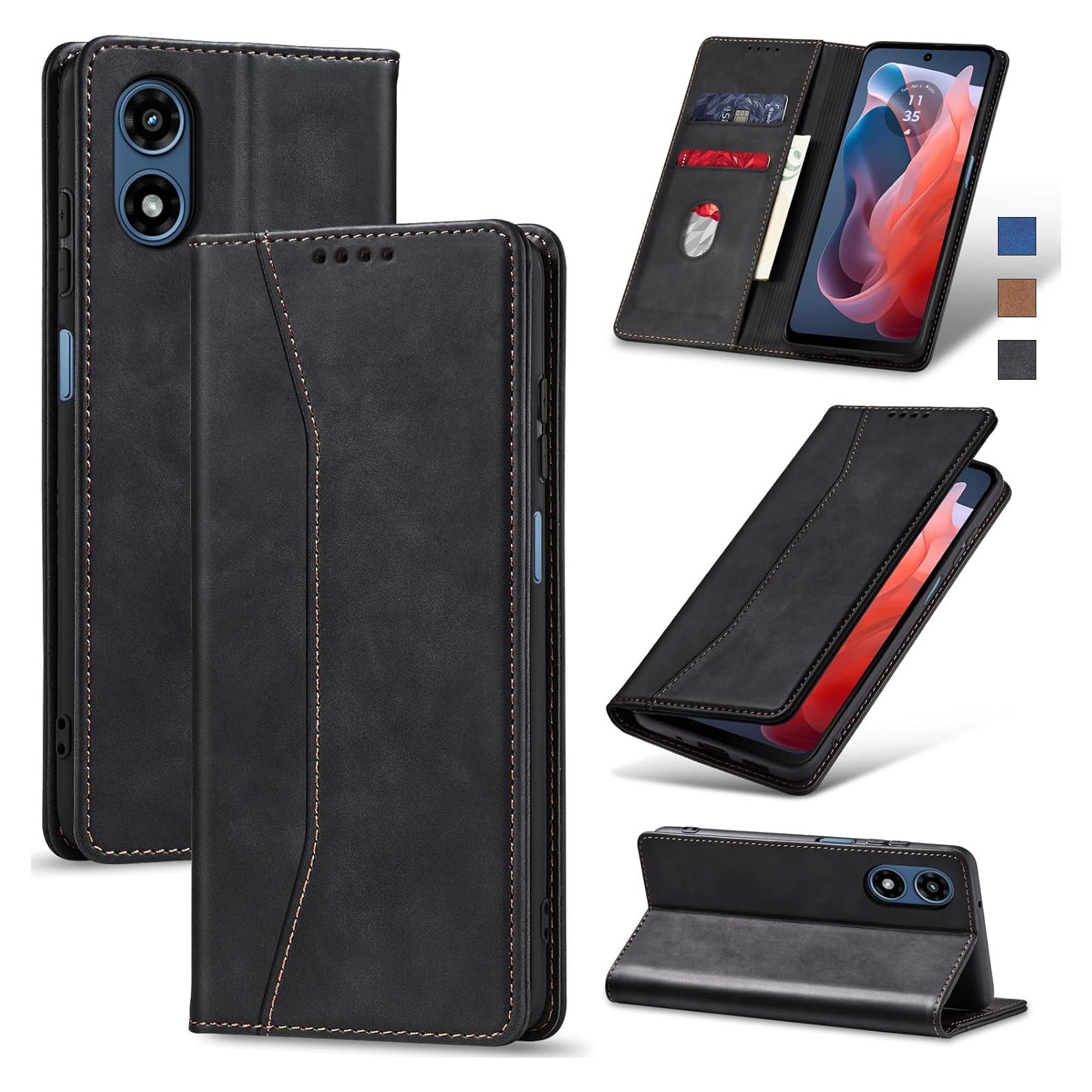 Funda Cartera Plegable Jasonyu para Moto G Play 4G 2024