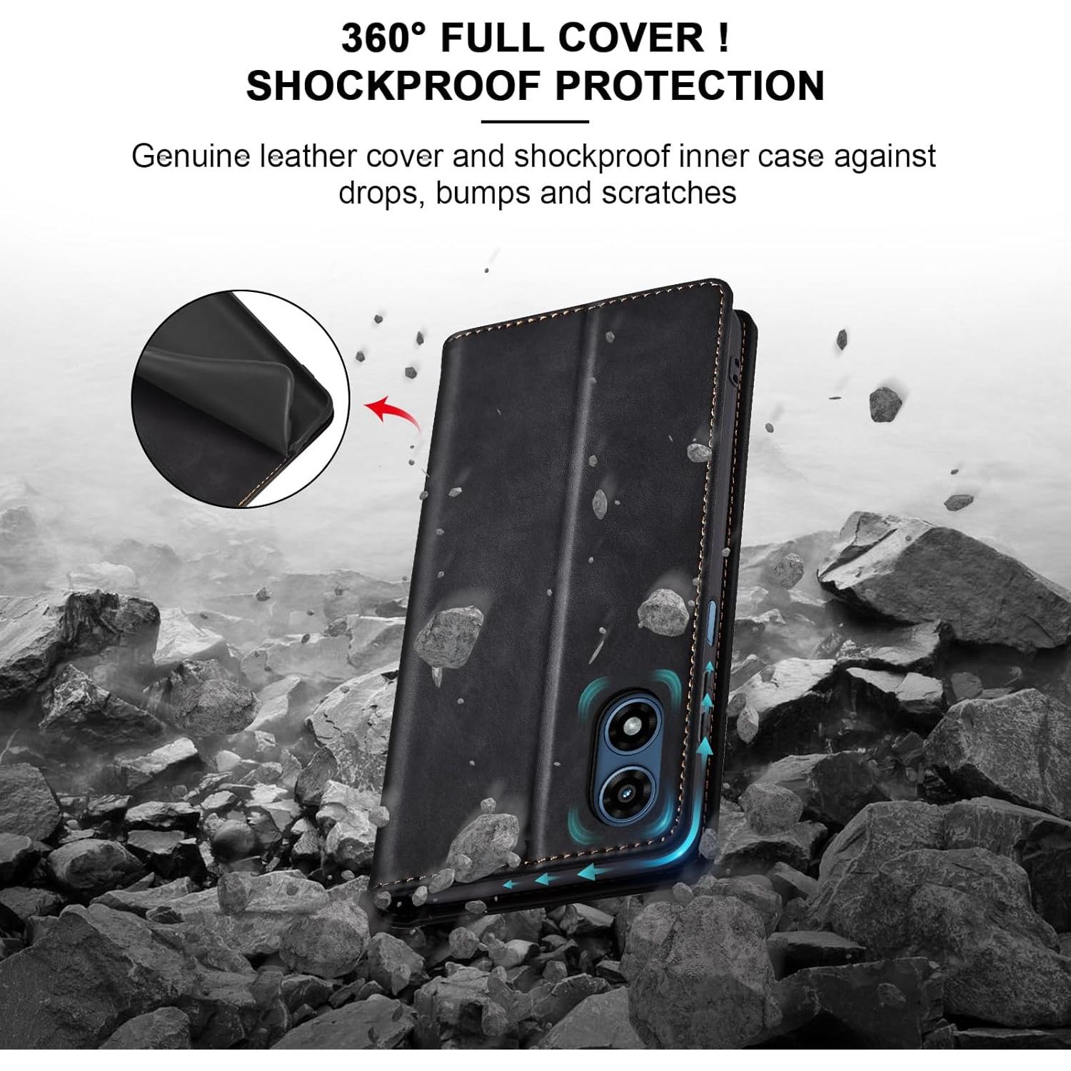 Funda Cartera Plegable Jasonyu para Moto G Play 4G 2024