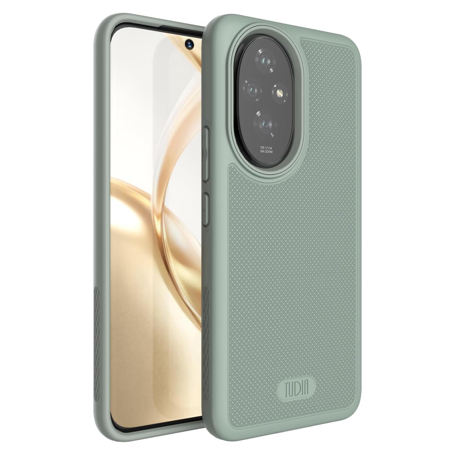 Funda TUDIA DualShield Grip para Honor 200 5G - Antigolpes Verde