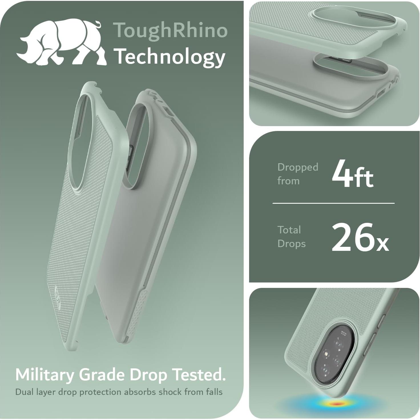 Funda TUDIA DualShield Grip para Honor 200 5G - Antigolpes Verde