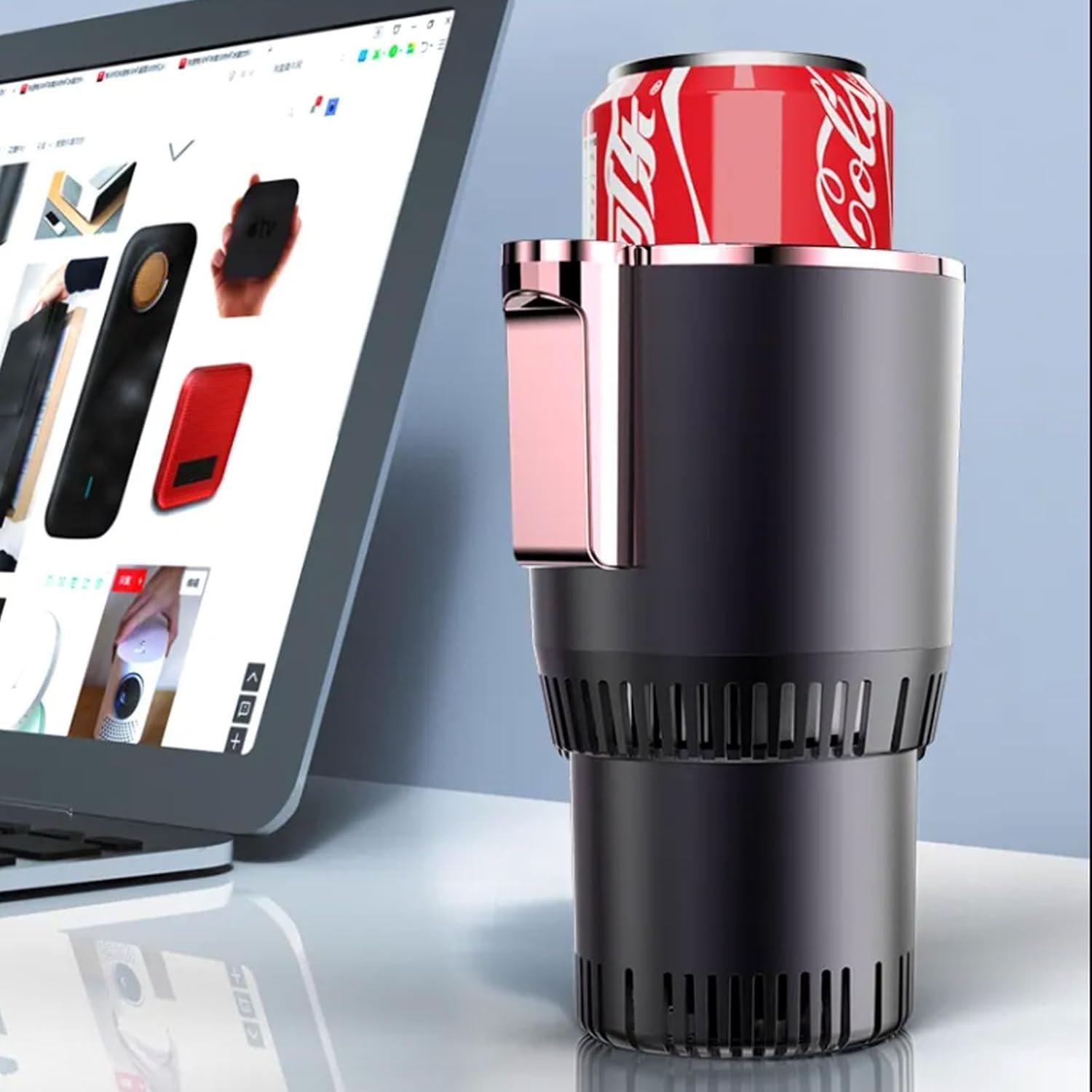 Taza de Coche Inteligente HPYDIY 2 en 1 Calienta y Enfría