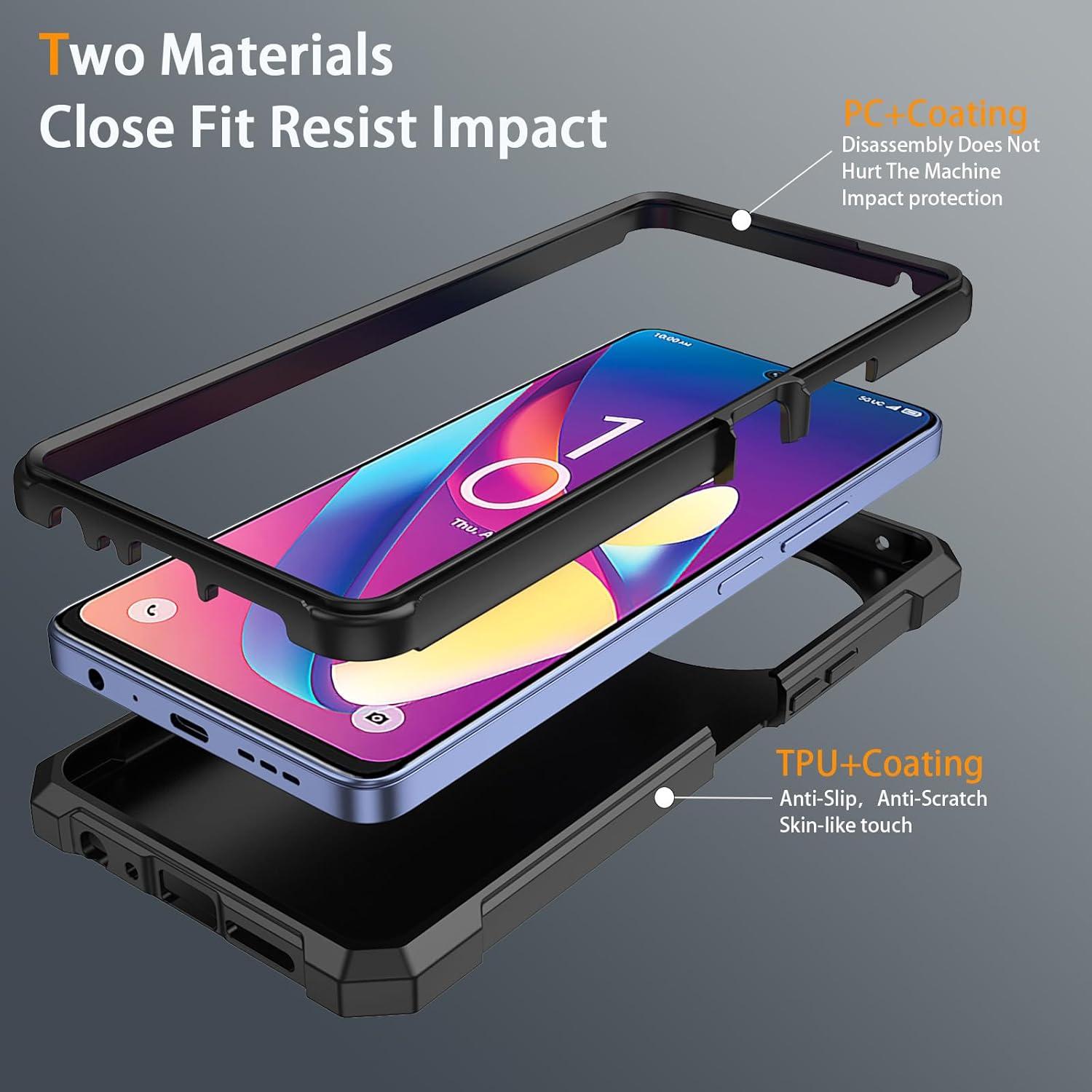 Funda protectora TCL 60 XE NXTPAPER 5G con vidrio templado