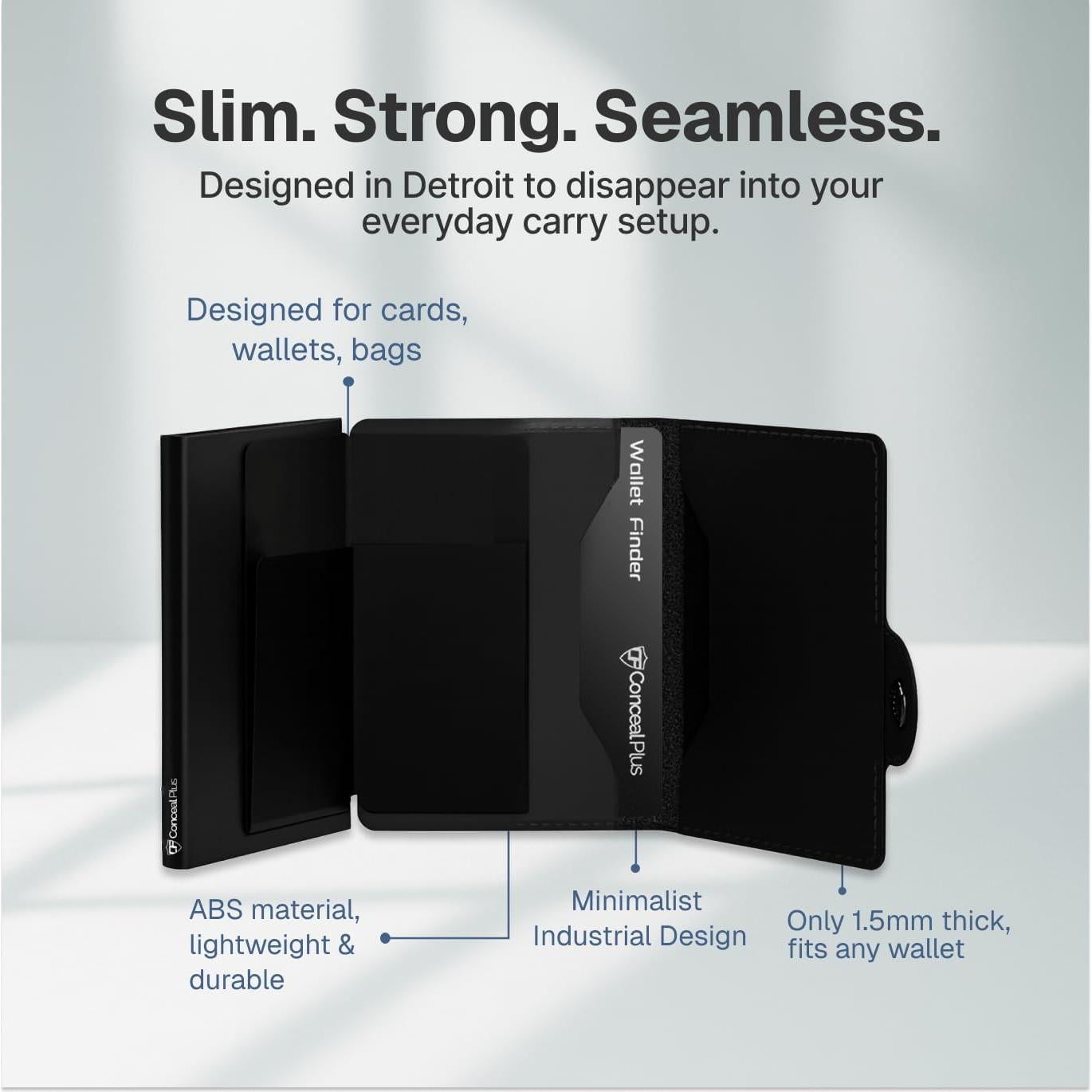 Buscador de Cartera Conceal Plus Slim Tracker - 5 Años Batería