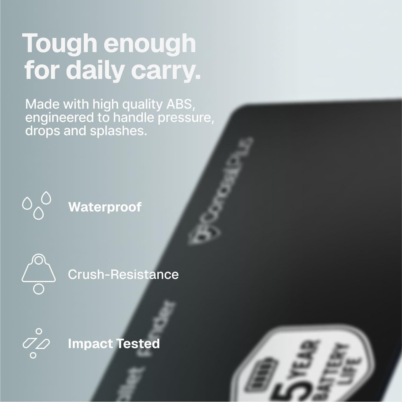 Rastreador de Cartera Conceal Plus Slim - 5 Años Batería, IP68