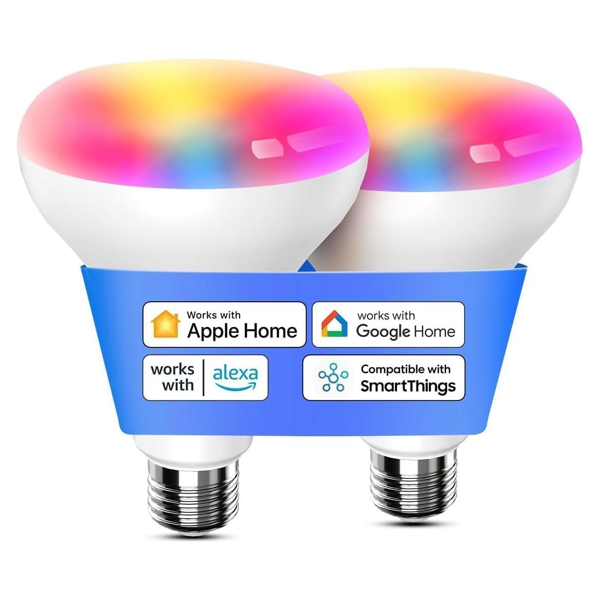 Bombilla Inteligente Meross BR30 LED WiFi 1300 Lúmenes 2 Piezas