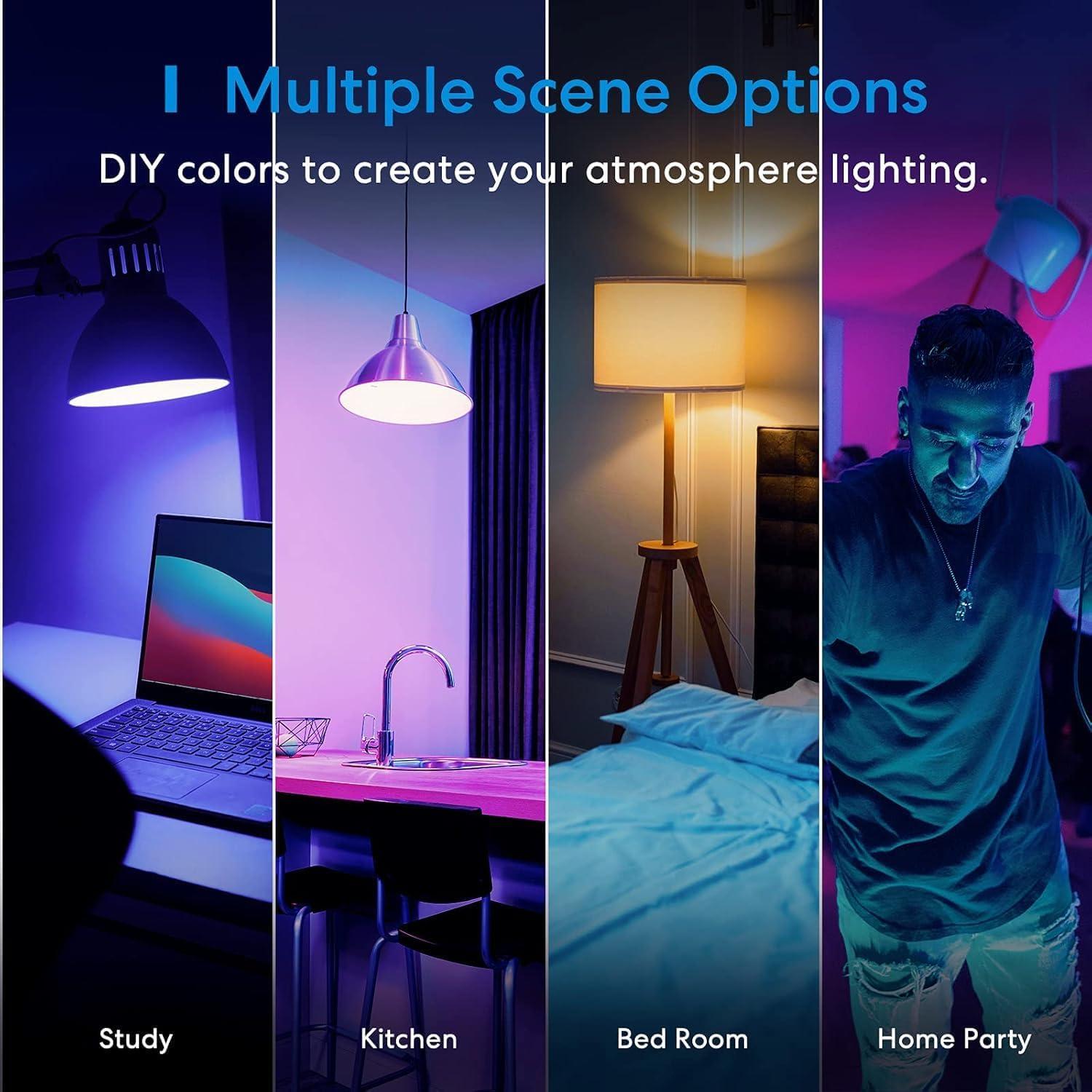 Bombilla Inteligente Meross BR30 LED WiFi 1300 Lúmenes 2 Piezas