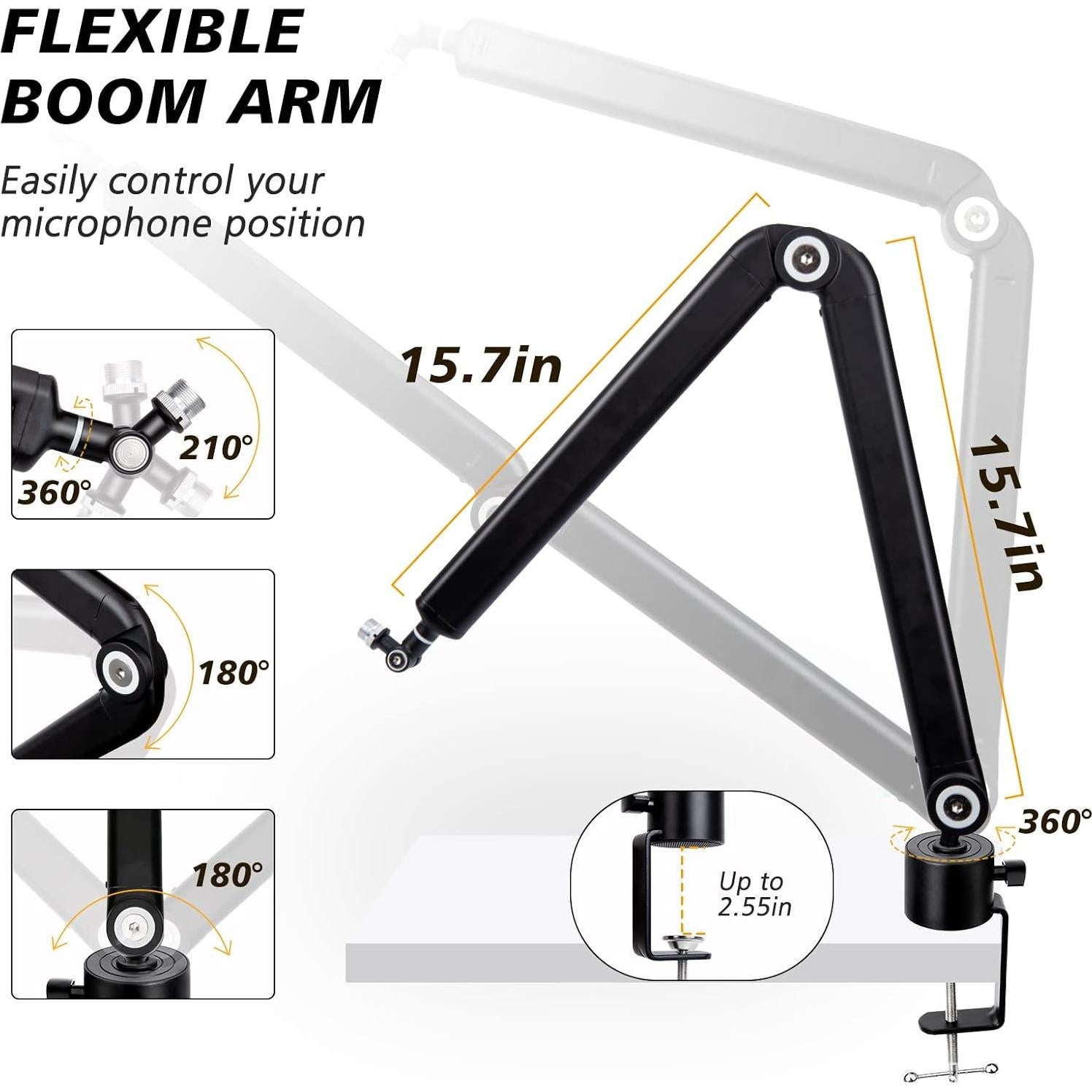Brazo de Micrófono SUNMON - Soporte Ajustable 1.6 kg