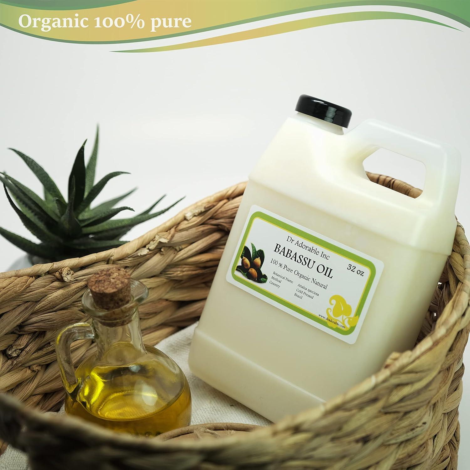 Aceite de Babassu Orgánico Dr Adorable 0.95 L Prensado en Frío